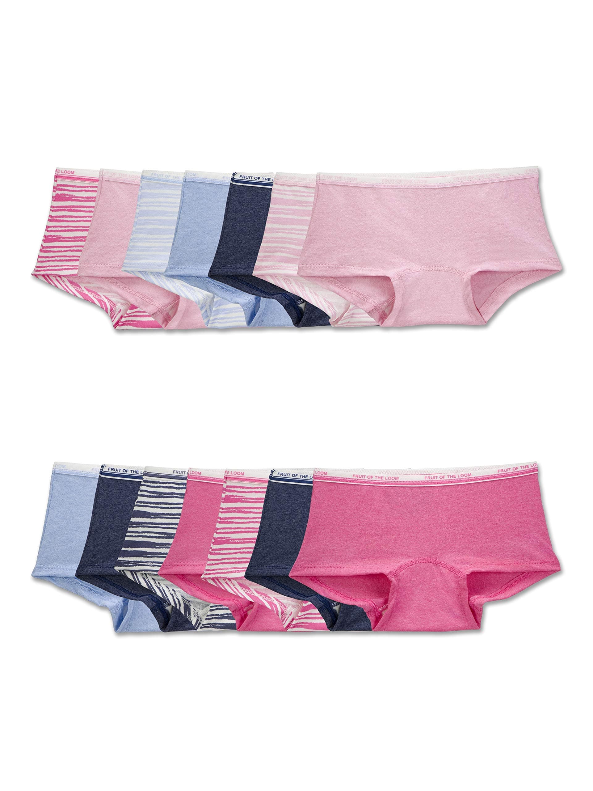 Fruit of the Loom girls Cotton Boyshort Underwear
