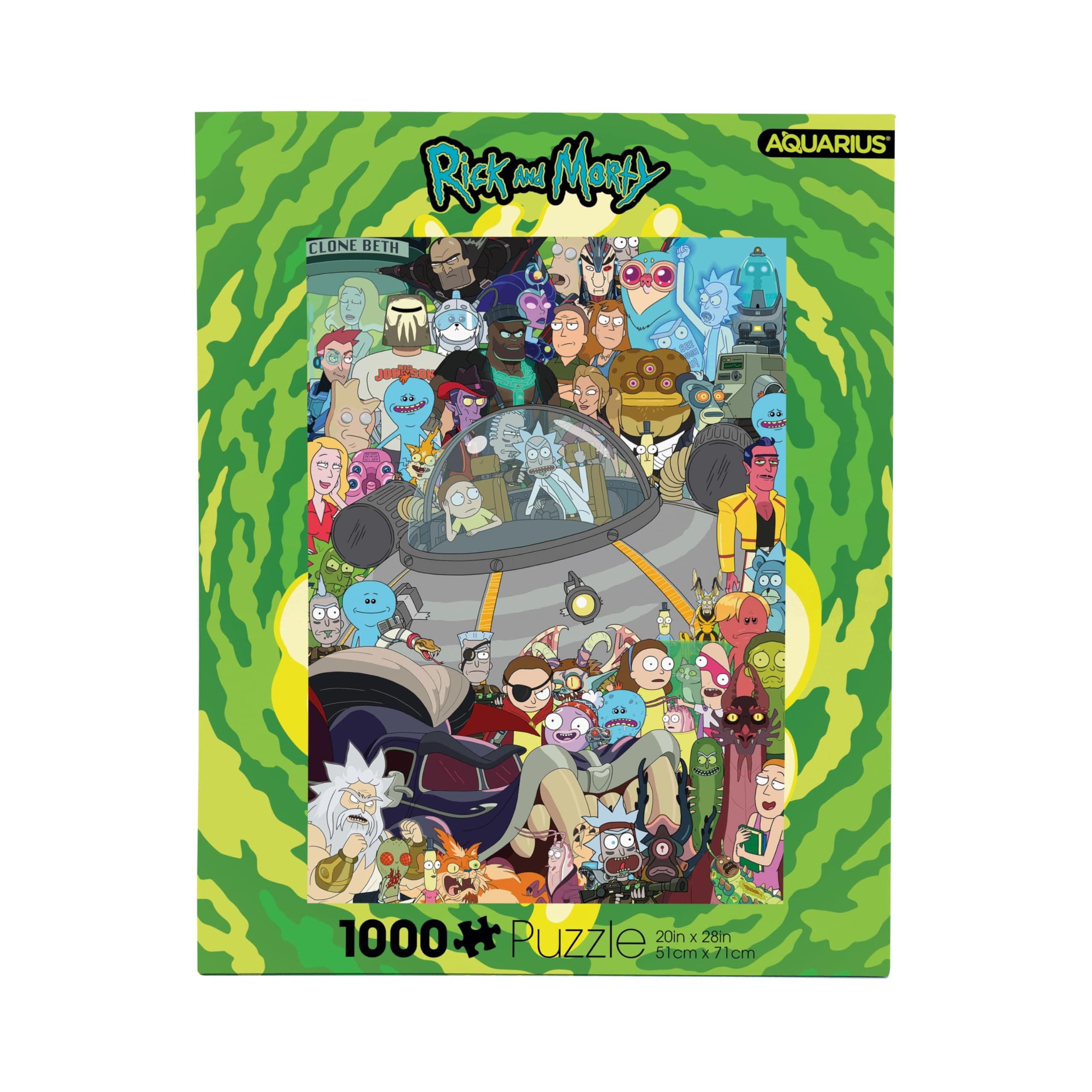 AQUARIUS Rick and Morty Cast 1,000-Piece Puzzle