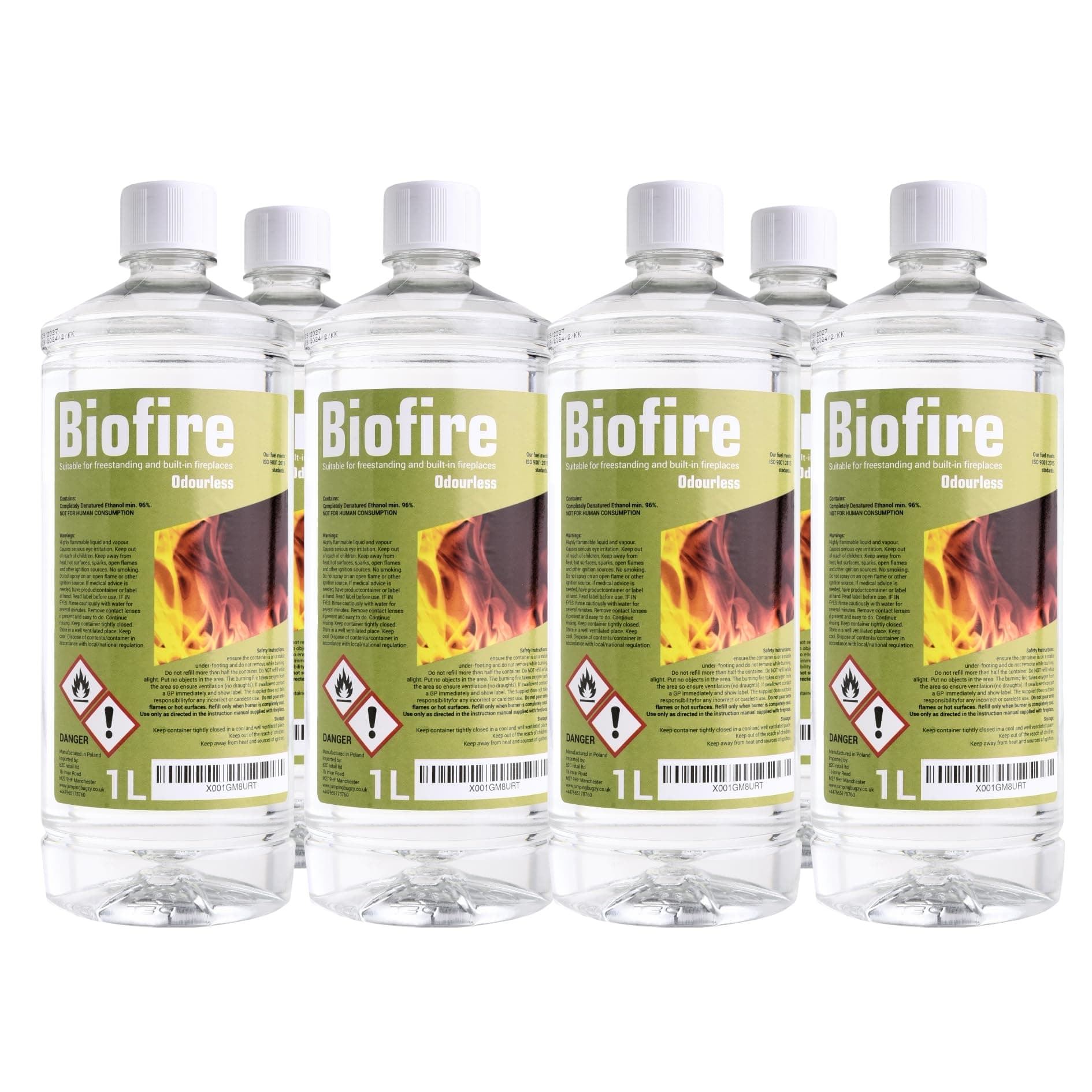 PREMIUM BIOETHANOL FUEL FOR FIRES, Bio ethanol Liquid fuel for bioethanol fires (6 LITRE)