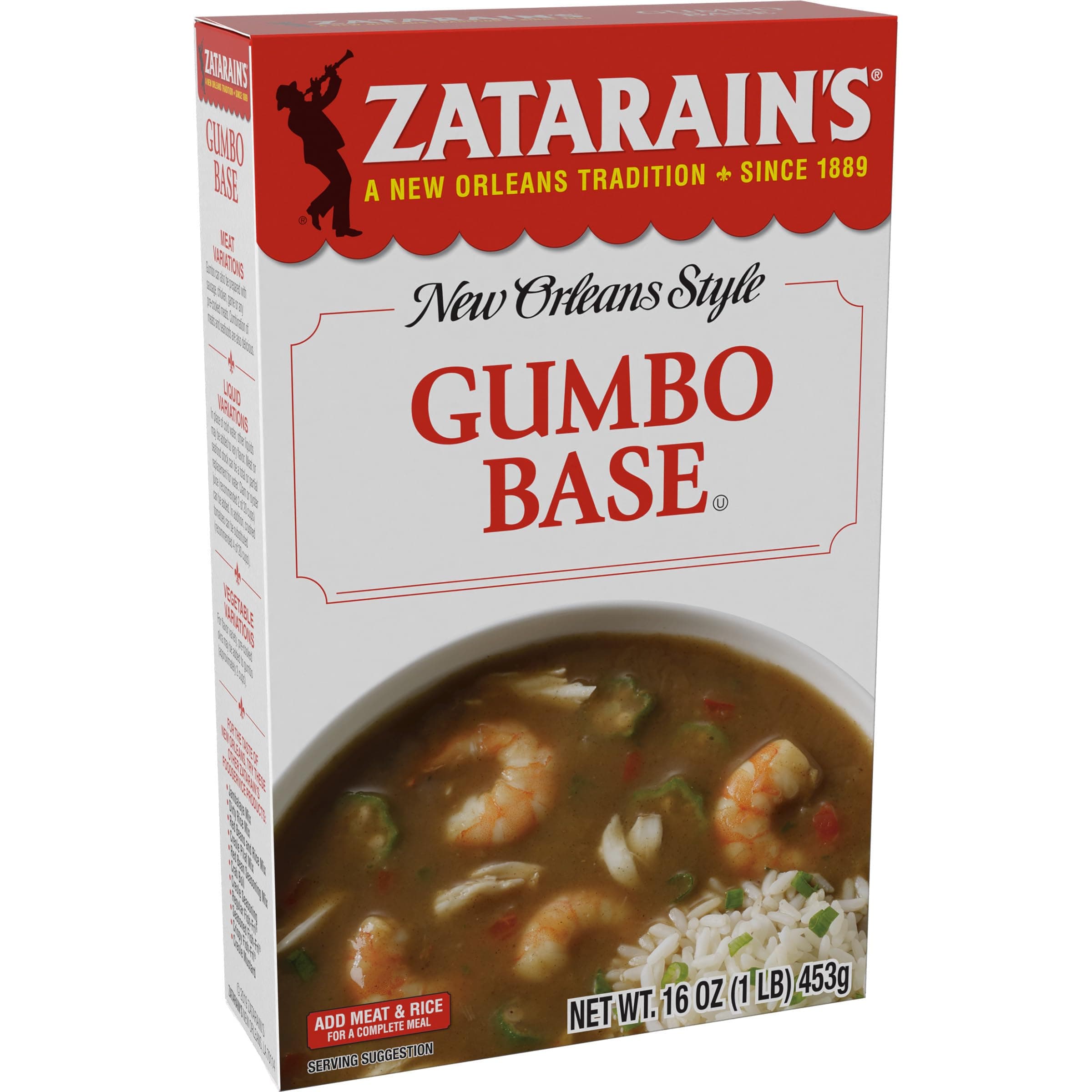 New Orleans Style Gumbo Base, 16 oz - One 16 oz Box of Gumbo File Base, Perfect for Traditional South Louisiana Gumbo