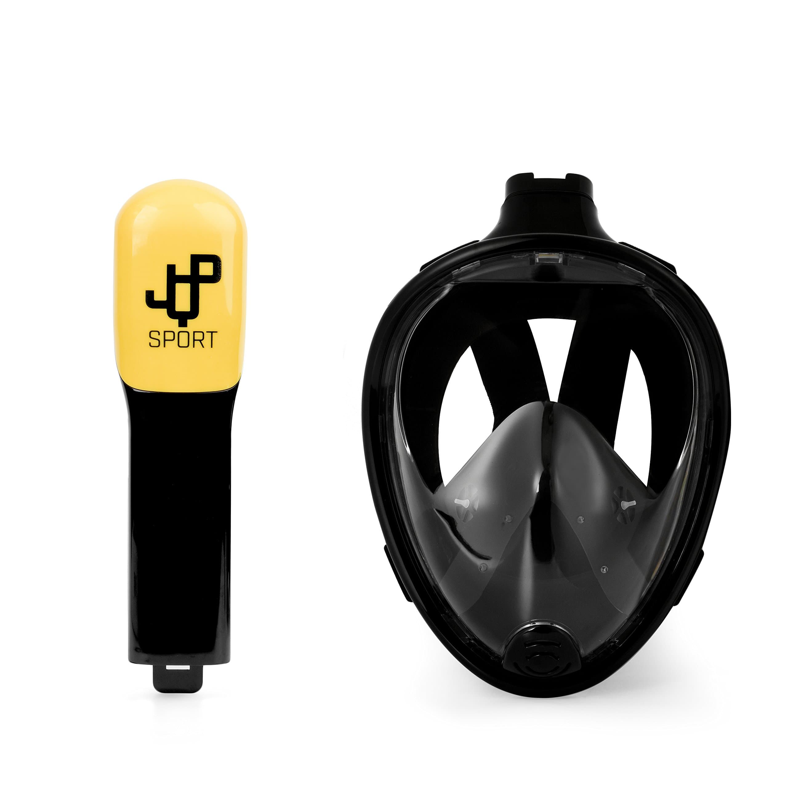 JQP Sports Super Sale !!! Full Face Snorkel Mask and Snorkel Vest & Durable Carry Bag | 180° View, Anti-Fog & Anti-Leak Diving Mask | S/M