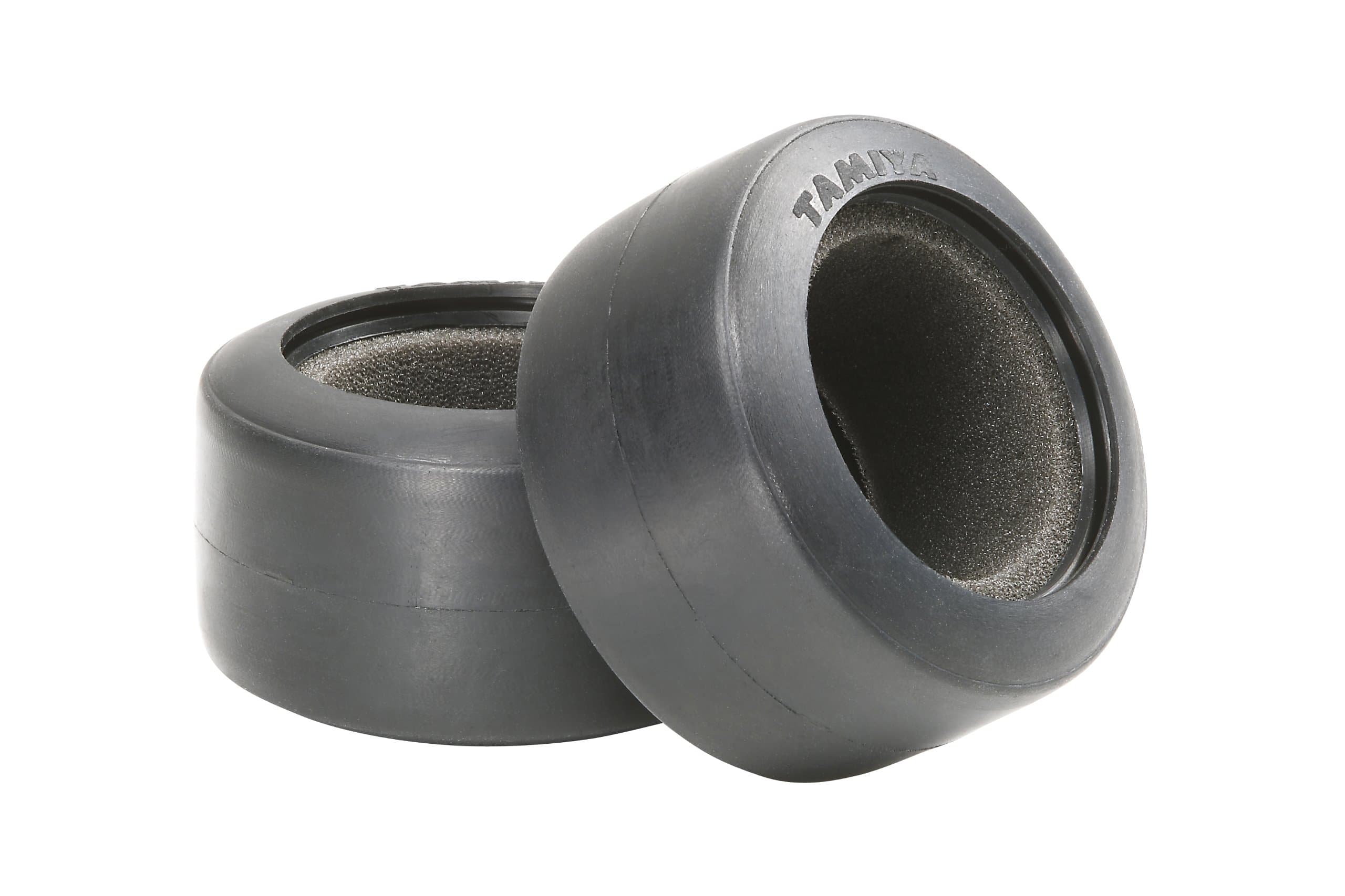TAMIYA 300054199 Accessories: F104 Hollow Chamber Tyres, Soft Rear Pack of 2