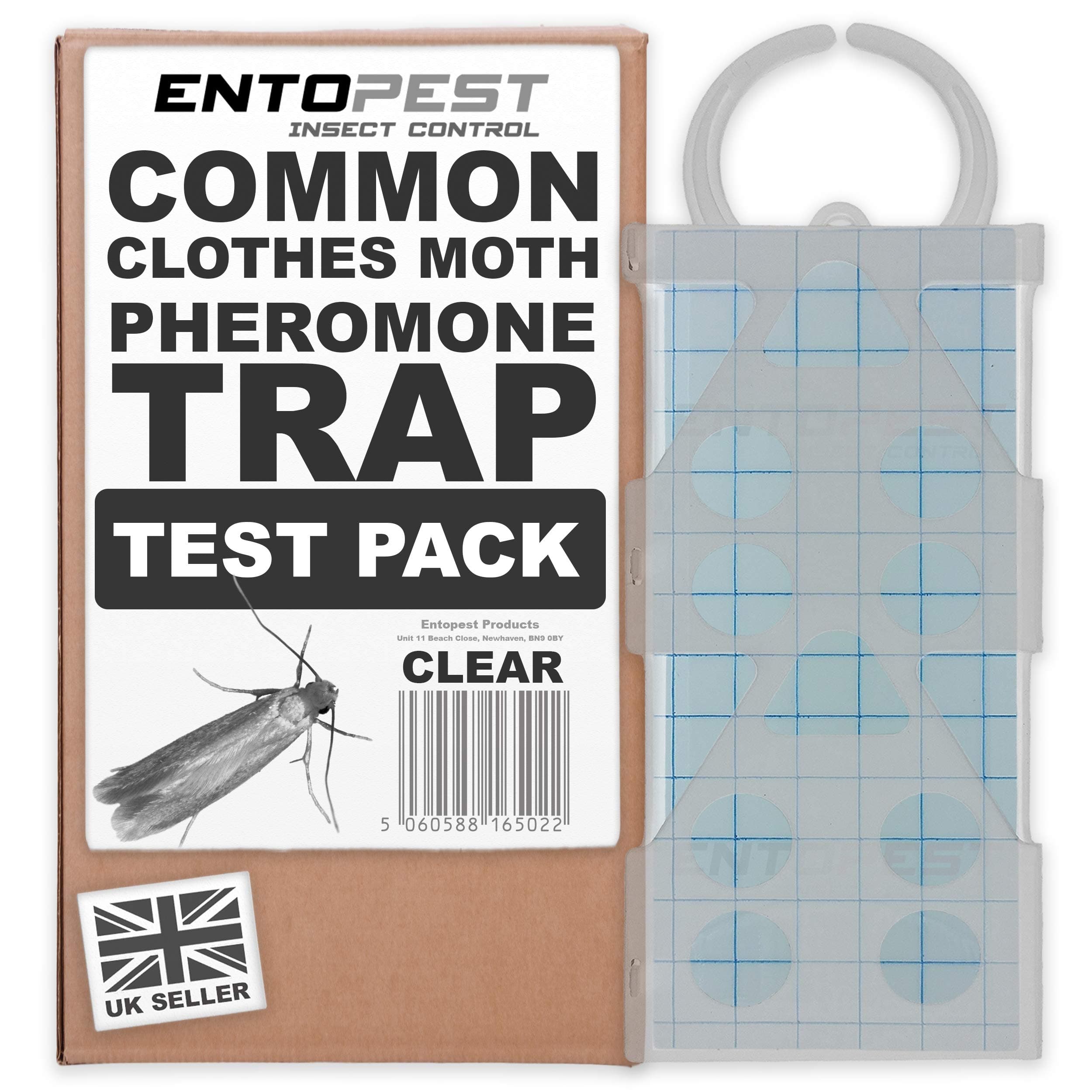 1 x Clear Entopest Clothes Moth Trap + 1 x Pheromone Glue Board