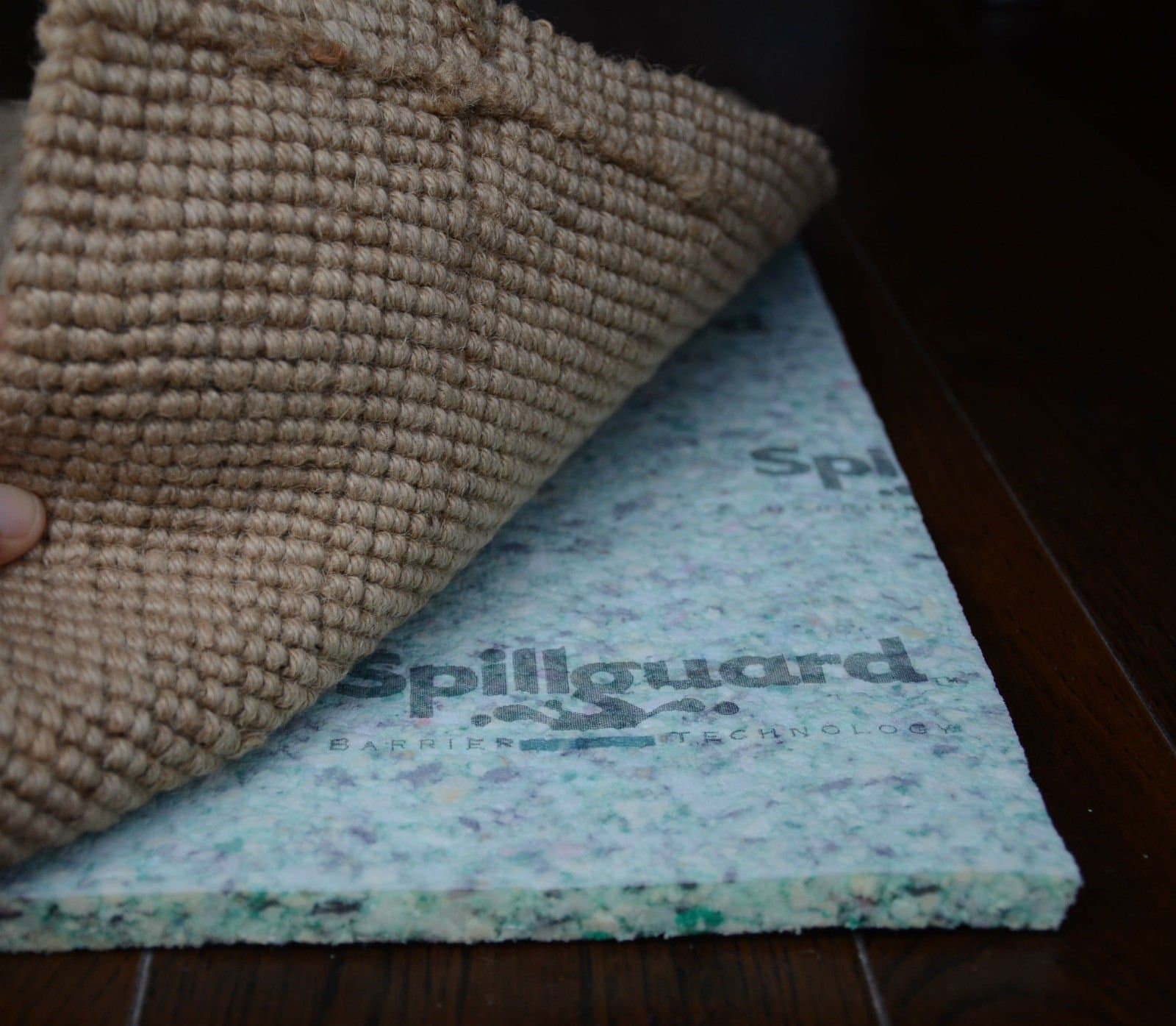 Carpenter, 9'x12', 7/16" Thick Foam Rebond, Spillguard Resistant Rug Pad