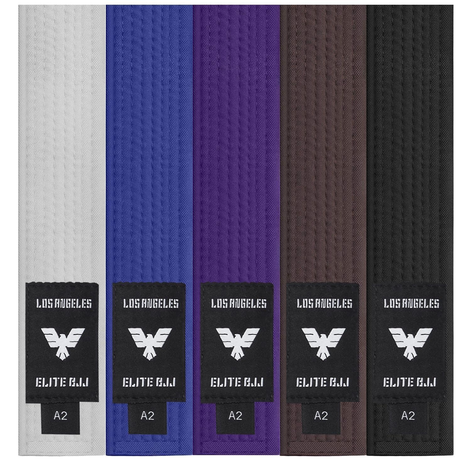 Adults Brazilian Jiu Jitsu Belts for Men & Women,Cotton IBJJF Approved BJJ Belts with Ranking Stripes Sleeve Bar