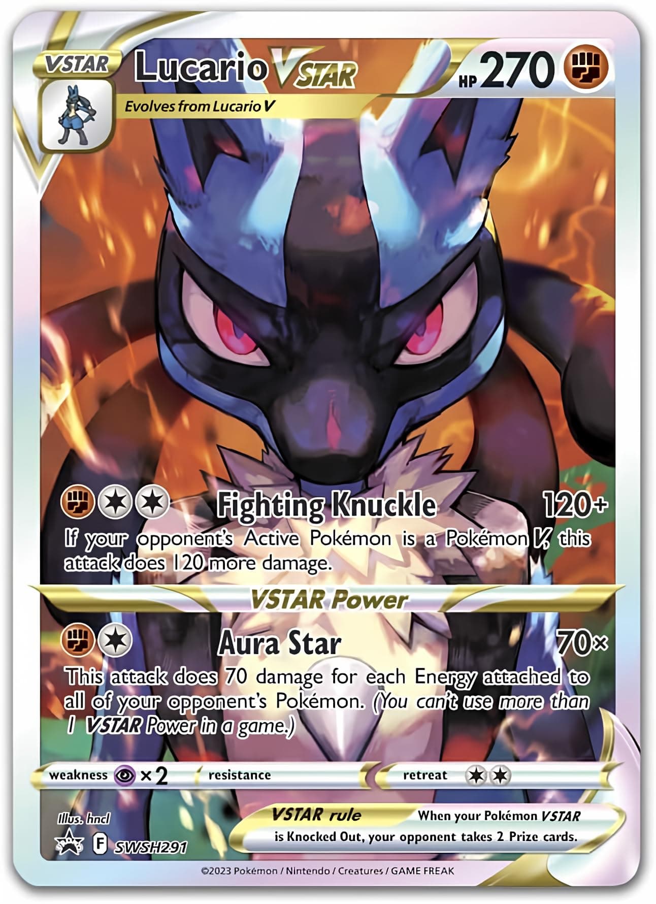 Pokémon - Lucario VSTAR -SWSH291 - Promo Black Star - Full Art