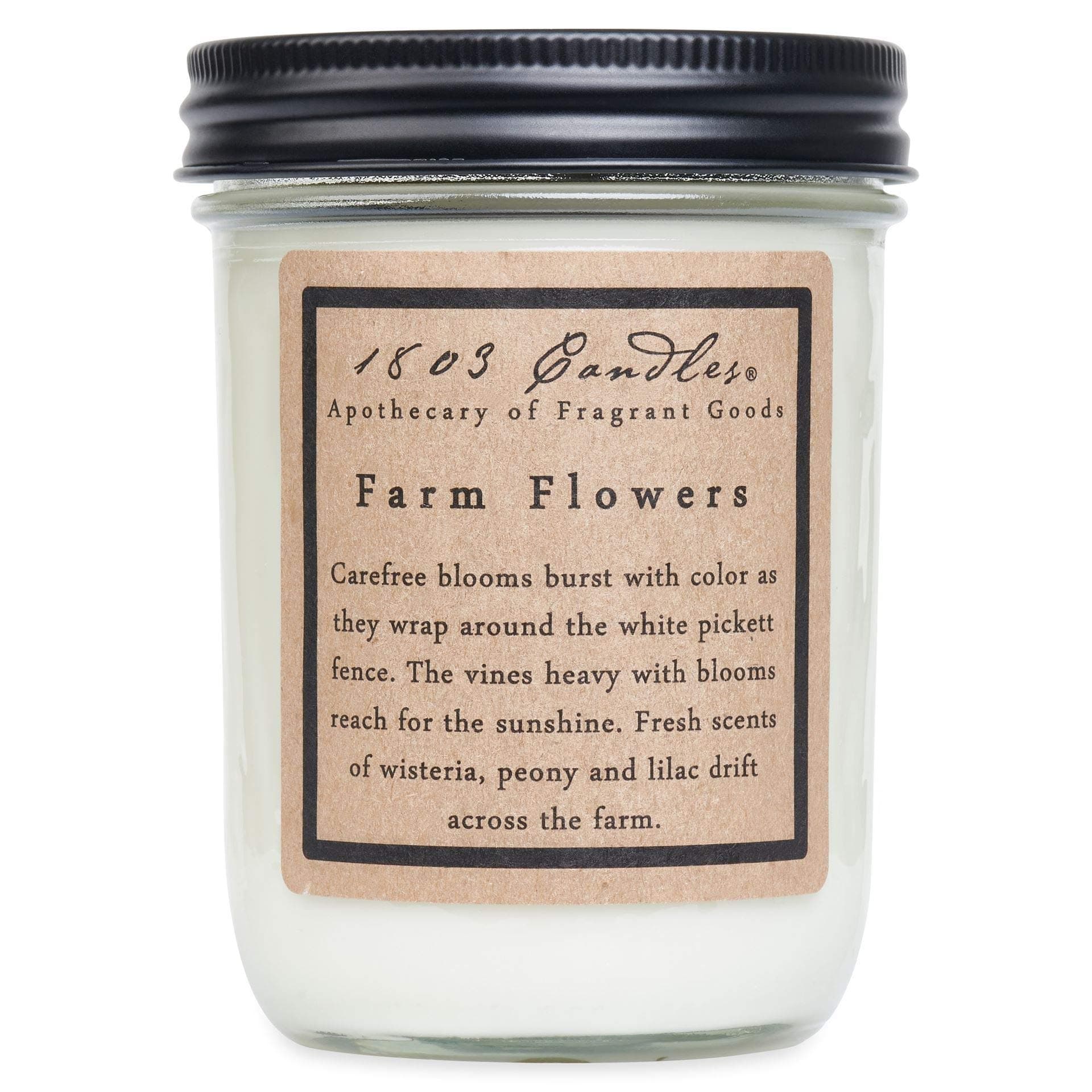1803 Candles14 oz. Jar Soy Candles - (Farm Flowers)