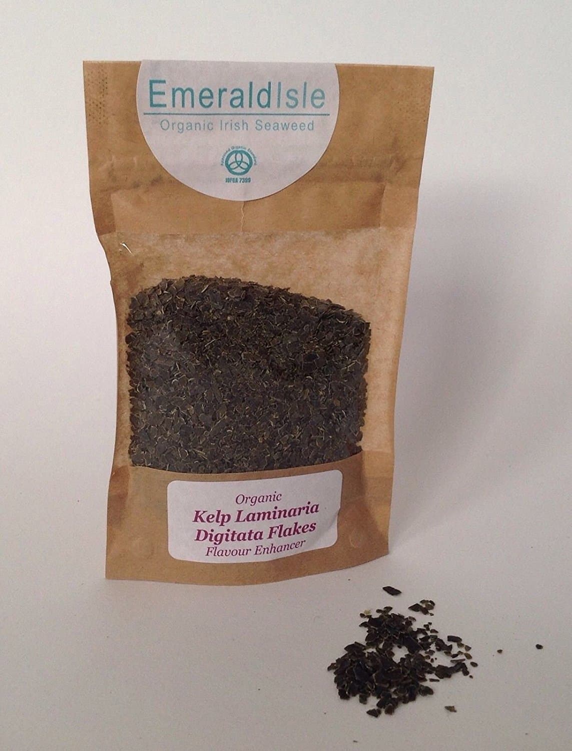 Organic Seaweed Flakes Granules Herbs, Kombu, Flavour Enhancer (Kelp Kombu 100g)