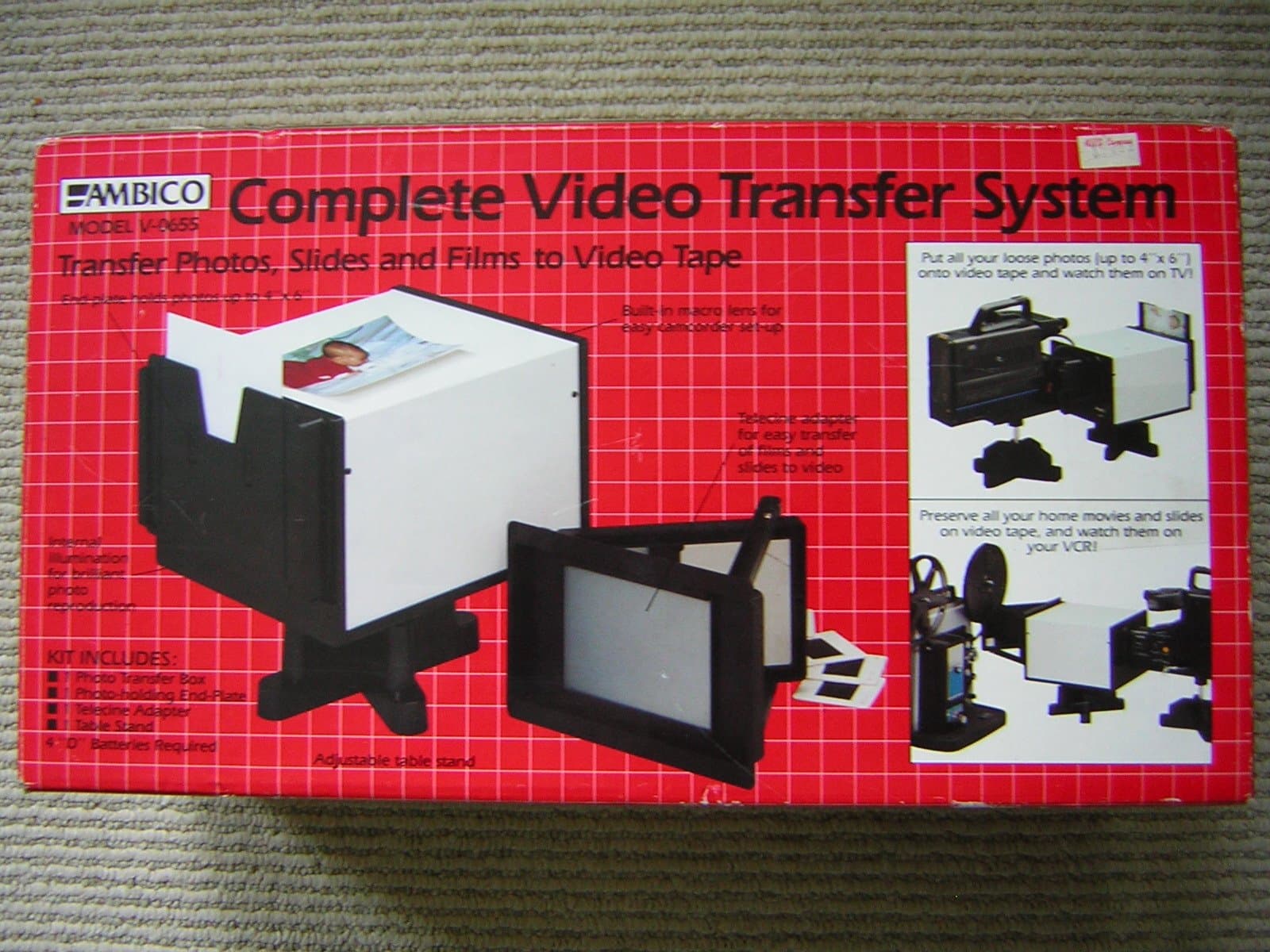 Complete Video Transfer System by Ambico -- Transfer Photos, Slides and Films to Video Tape