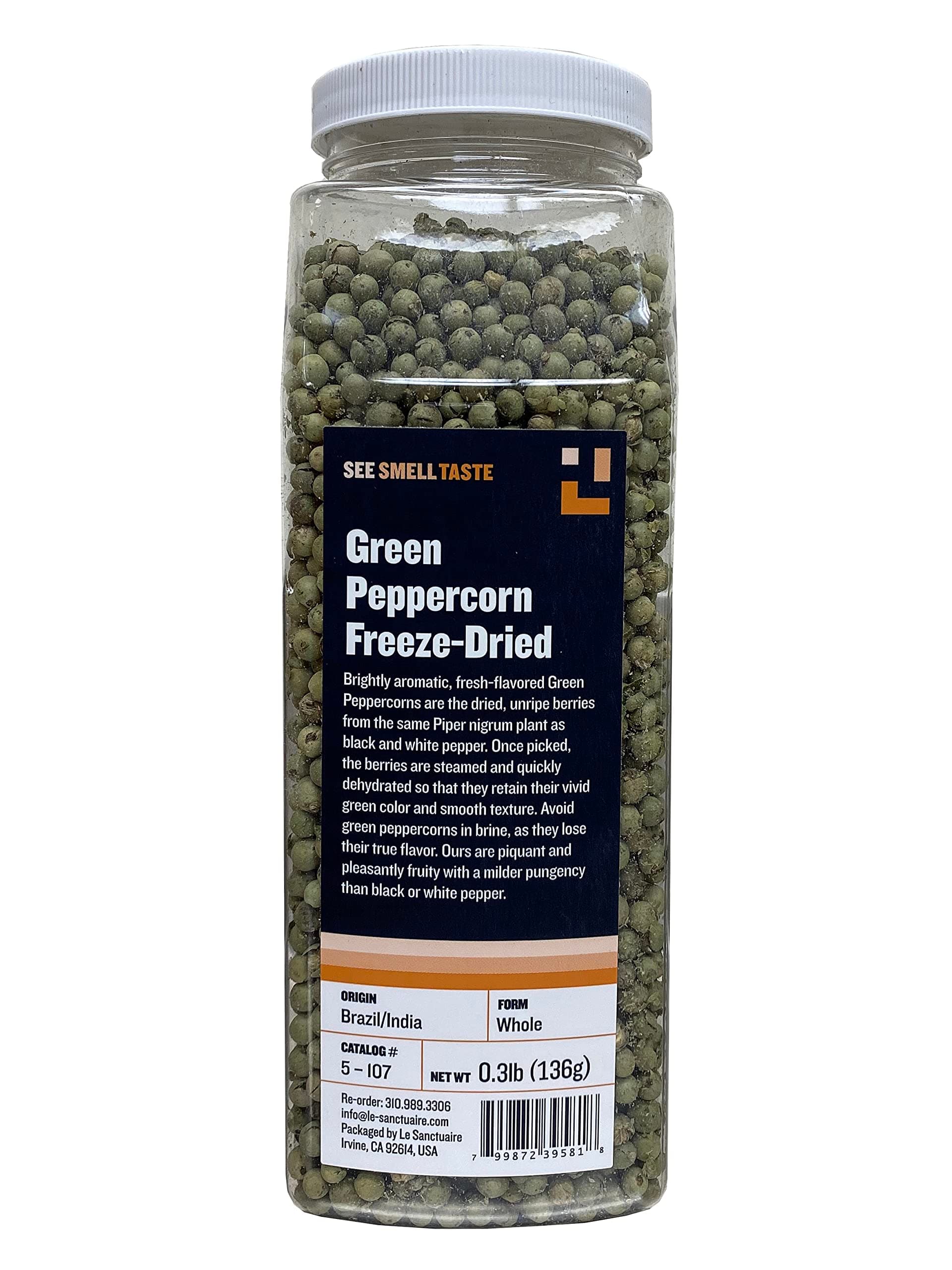 See Smell Taste Green Peppercorn Freeze-Dried, 0.3 Pound