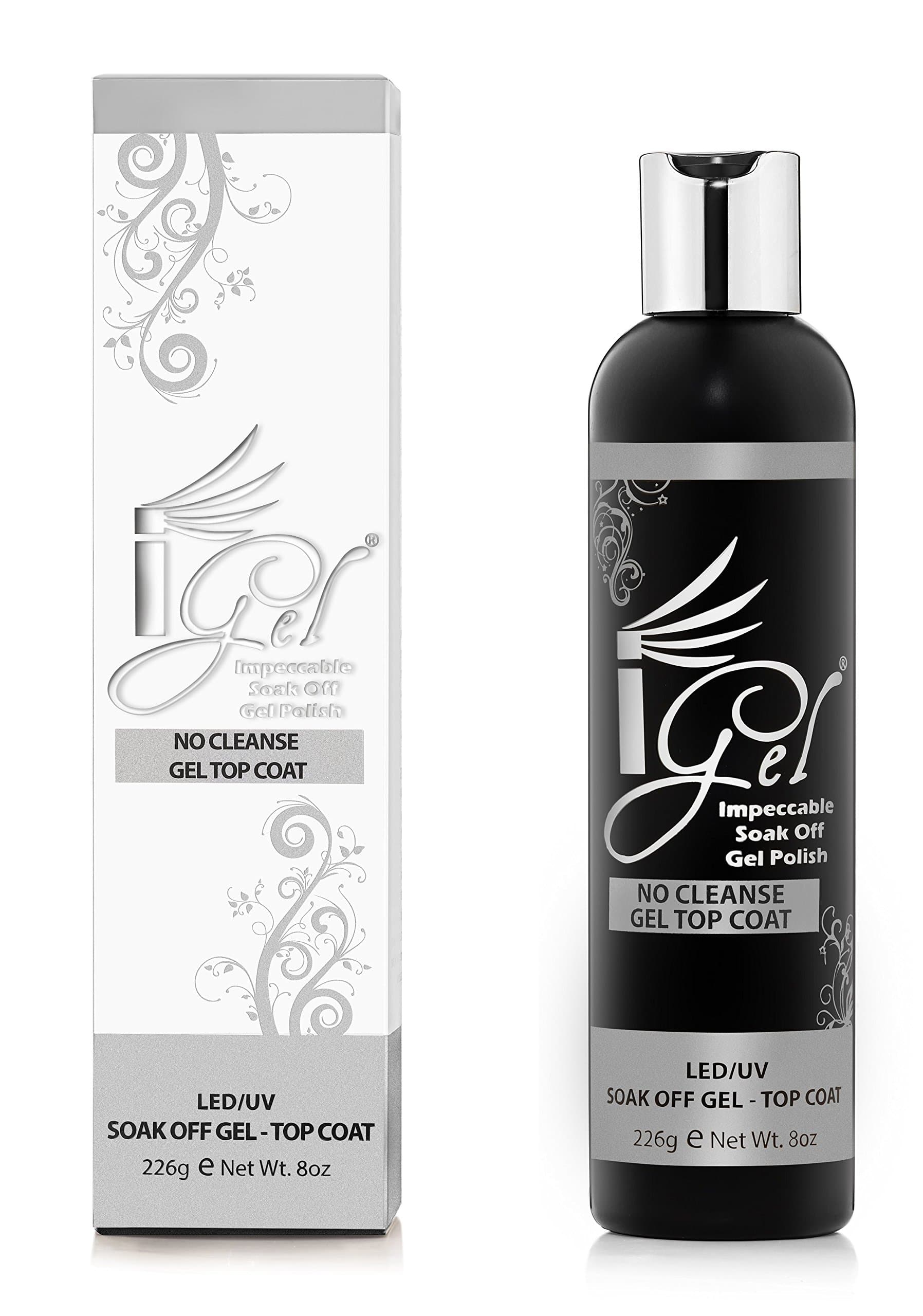 iGel Impeccable Soak Off Gel Polish No-Wipe Top Coat Refill Kit 8 fl oz