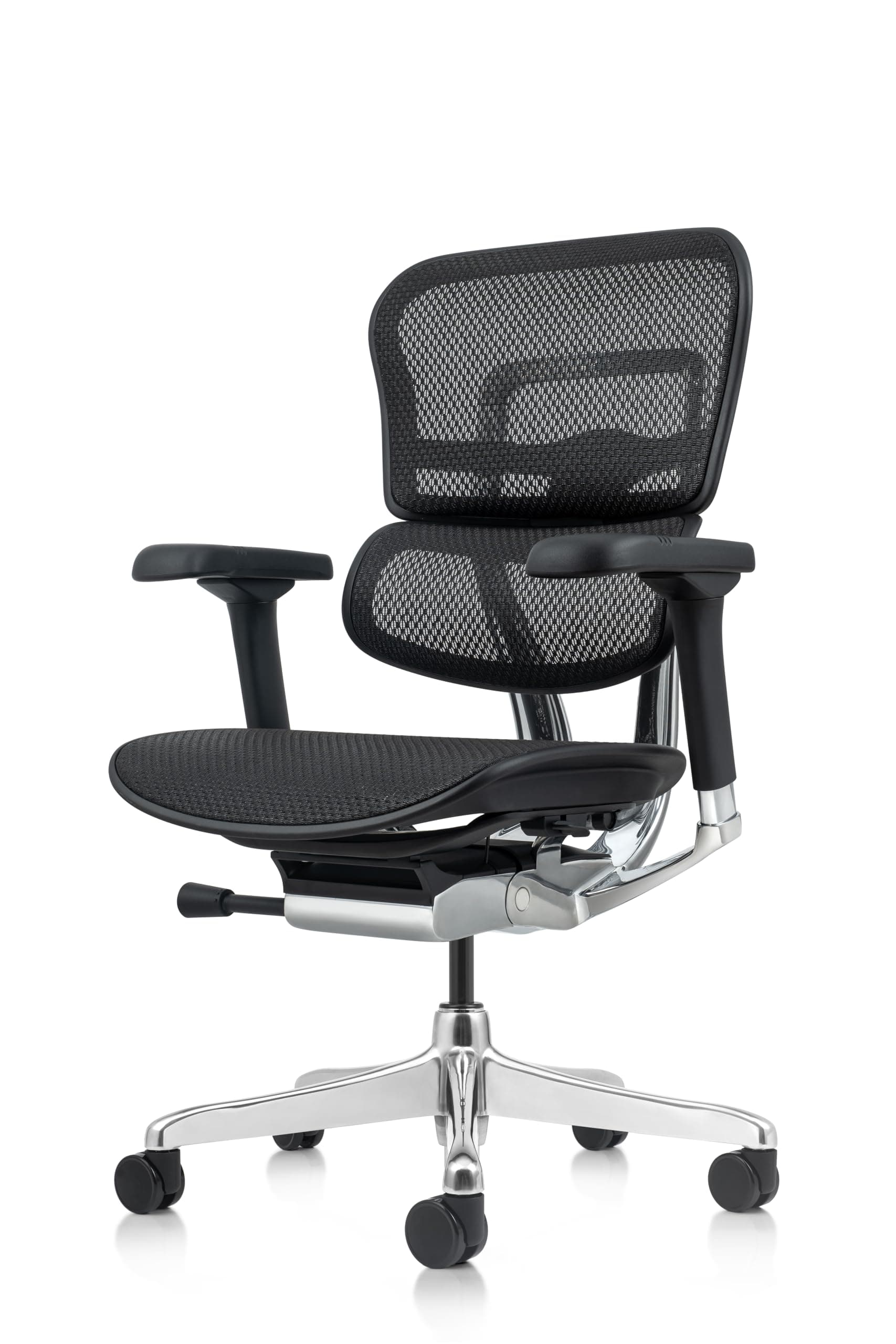 Ergohuman Eurotech Seating ME8ERGLO(N) Mid Back Mesh Swivel Chair, Black