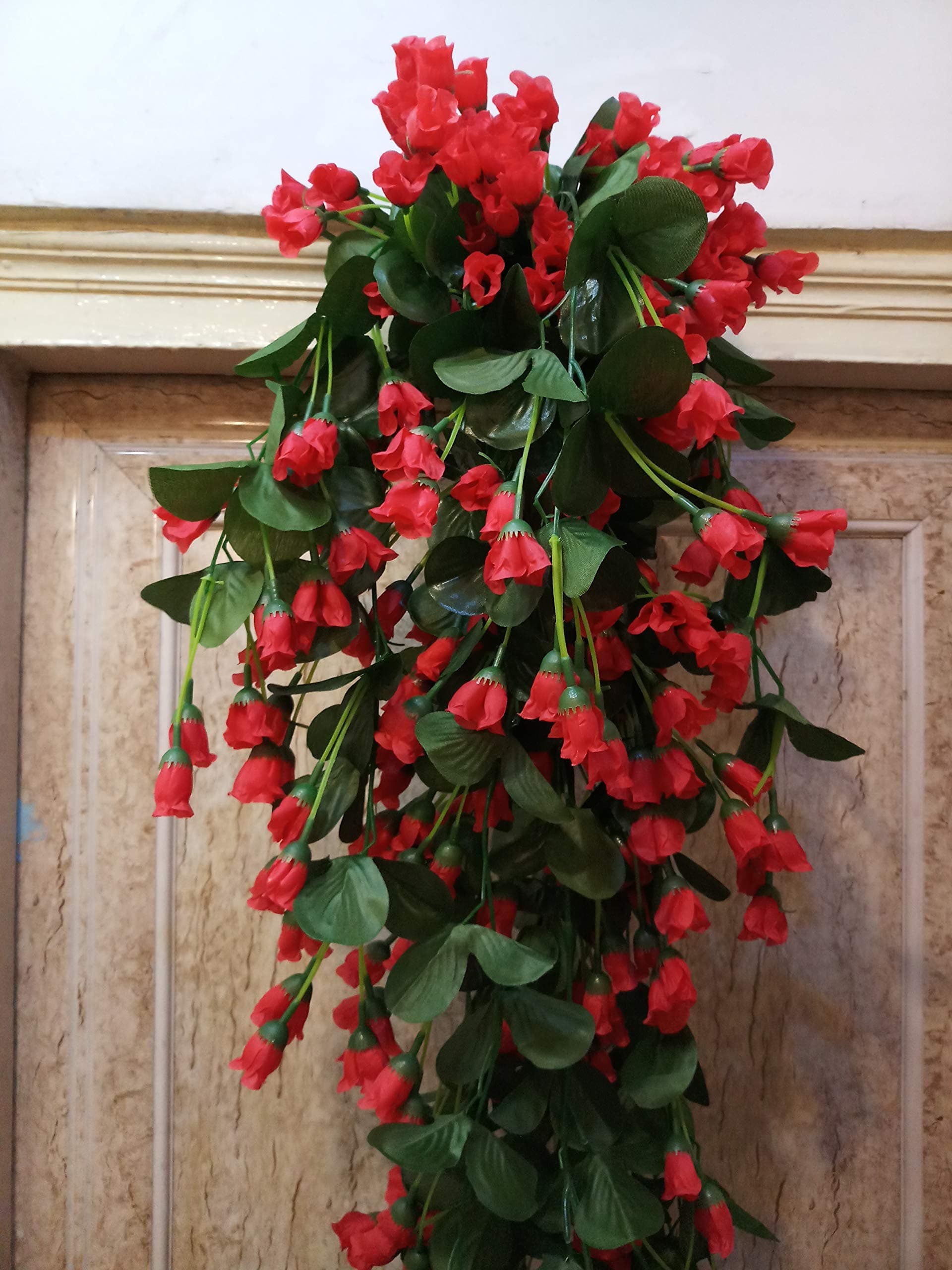 SAMRIDDHI Artificial Hanging Orchid Flowers (Multicolour, 1 Piece)