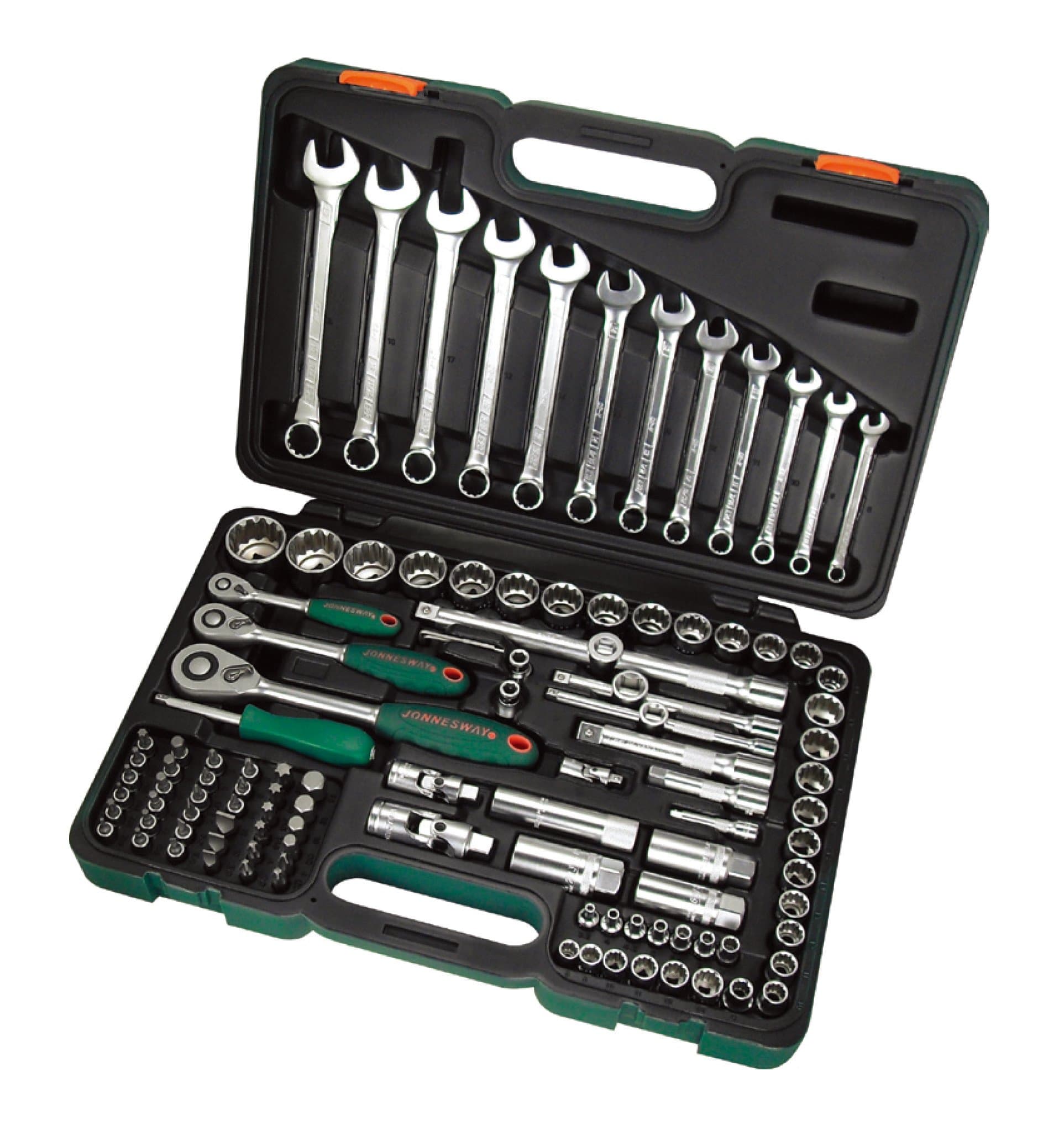 Jonnesway 111 Pcs. 1/4", 3/8" & 1/2" Dr. Super Tech Socket Set