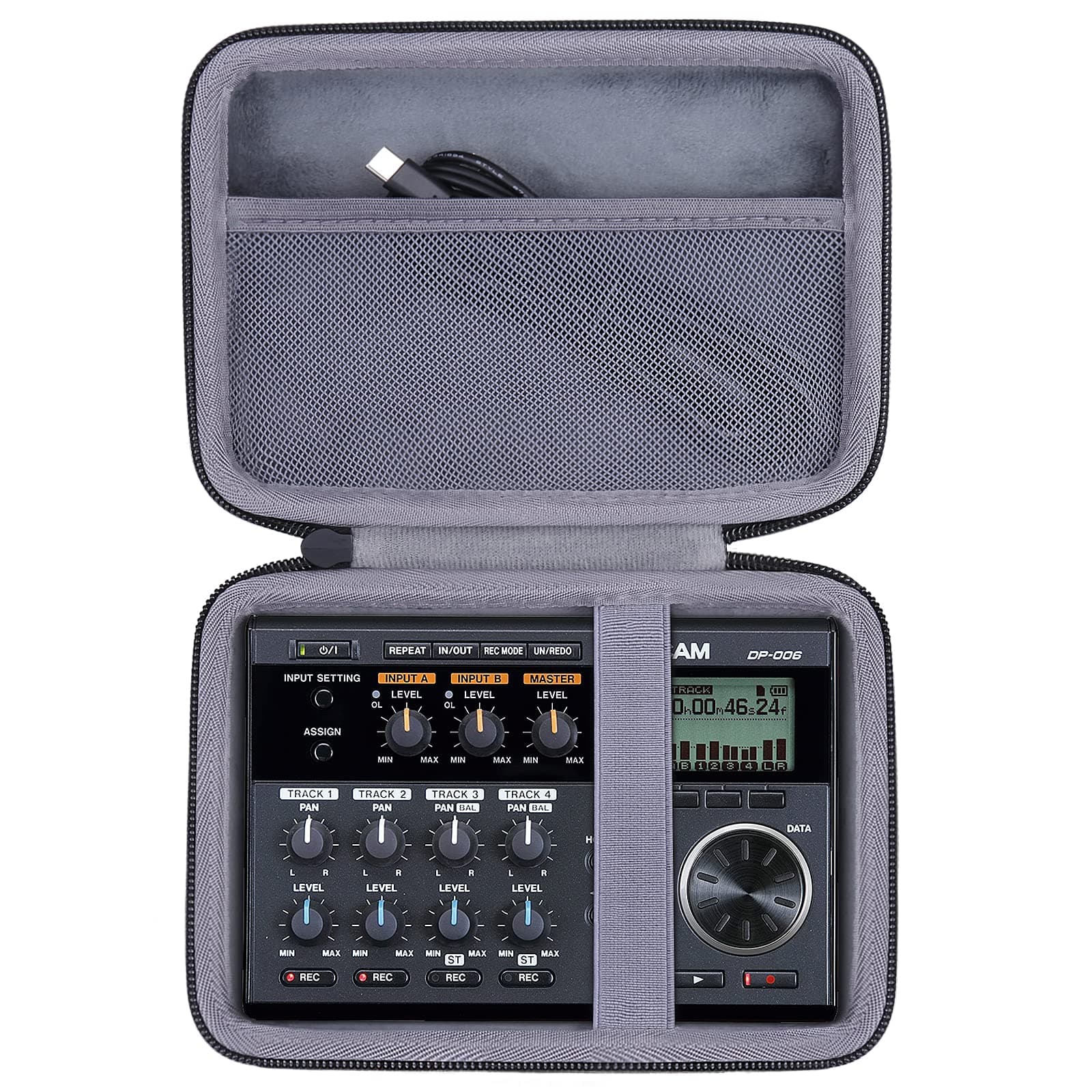 Hard Case Replacement for Tascam DP-006 6-Track Digital Pocketstudio Multi-Track Audio Recorder