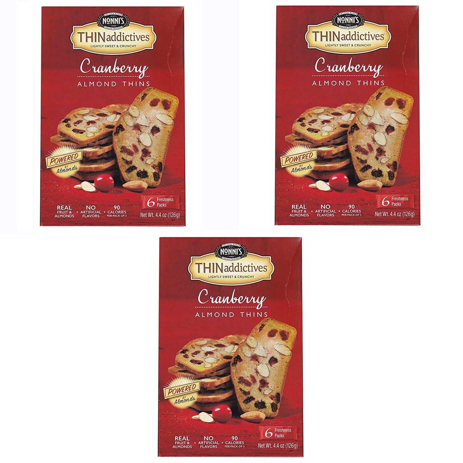 Nonni's Biscotti Crnbry Almd Thns 4.44 Oz
