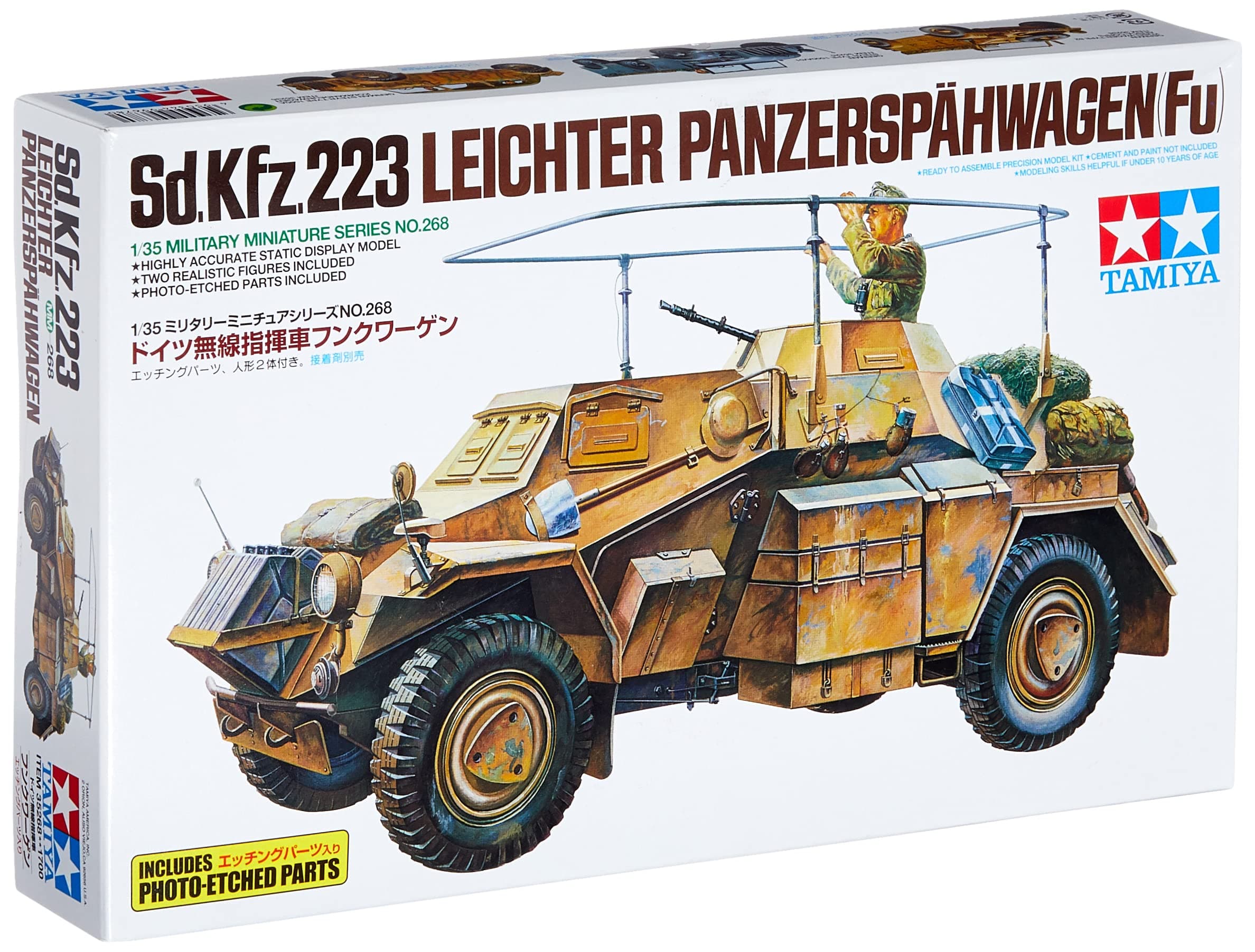 300035268 1: 35 WWII Special vehicle 223 Light Späh tank (2), Brown