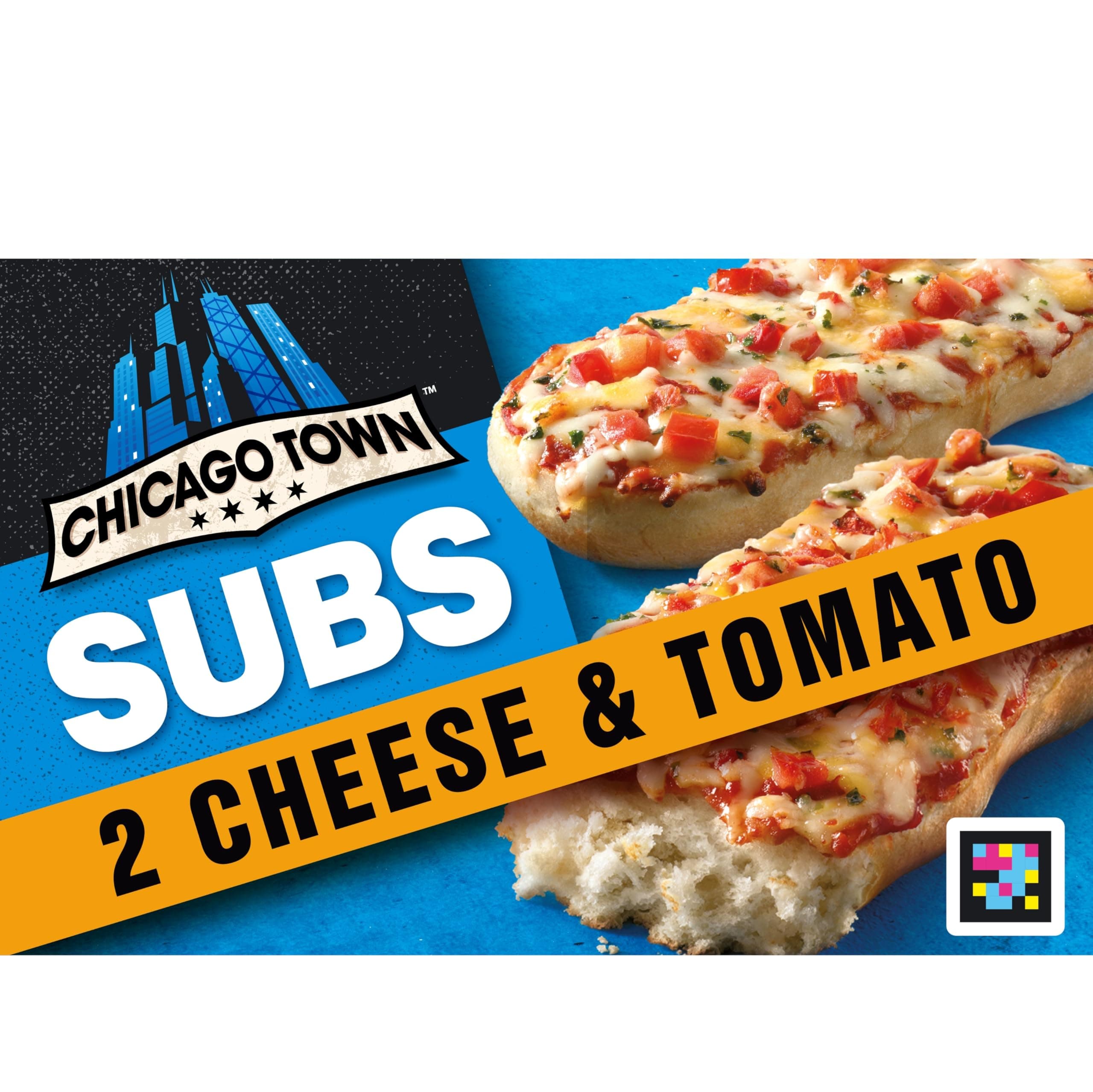 Chicago Town 2 Cheese and Tomato Sub Pizzas, 2 x 125g (Frozen)