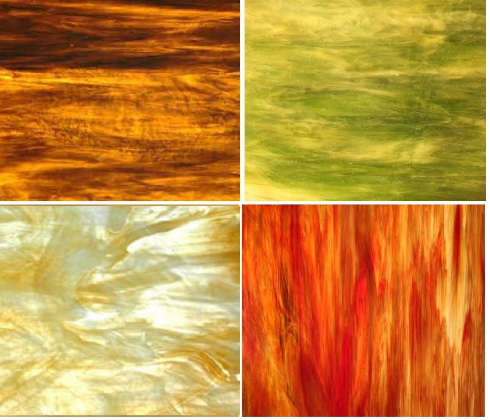 Autumn Flavor Wissmach Stained Glass Sheet Pack