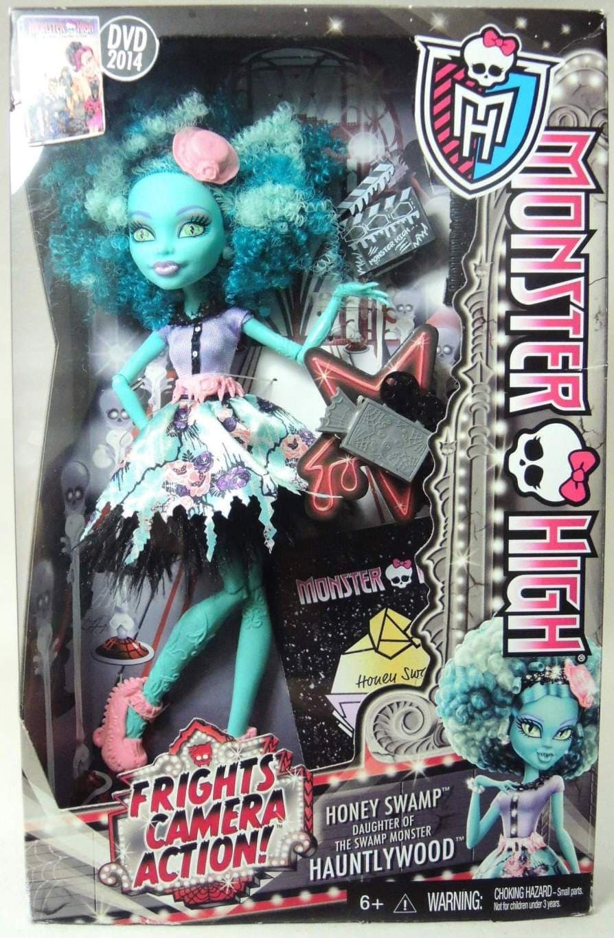 Monster High Toy - Frights Camera Action Hauntlywood - Honey Swamp Deluxe Fashion Doll