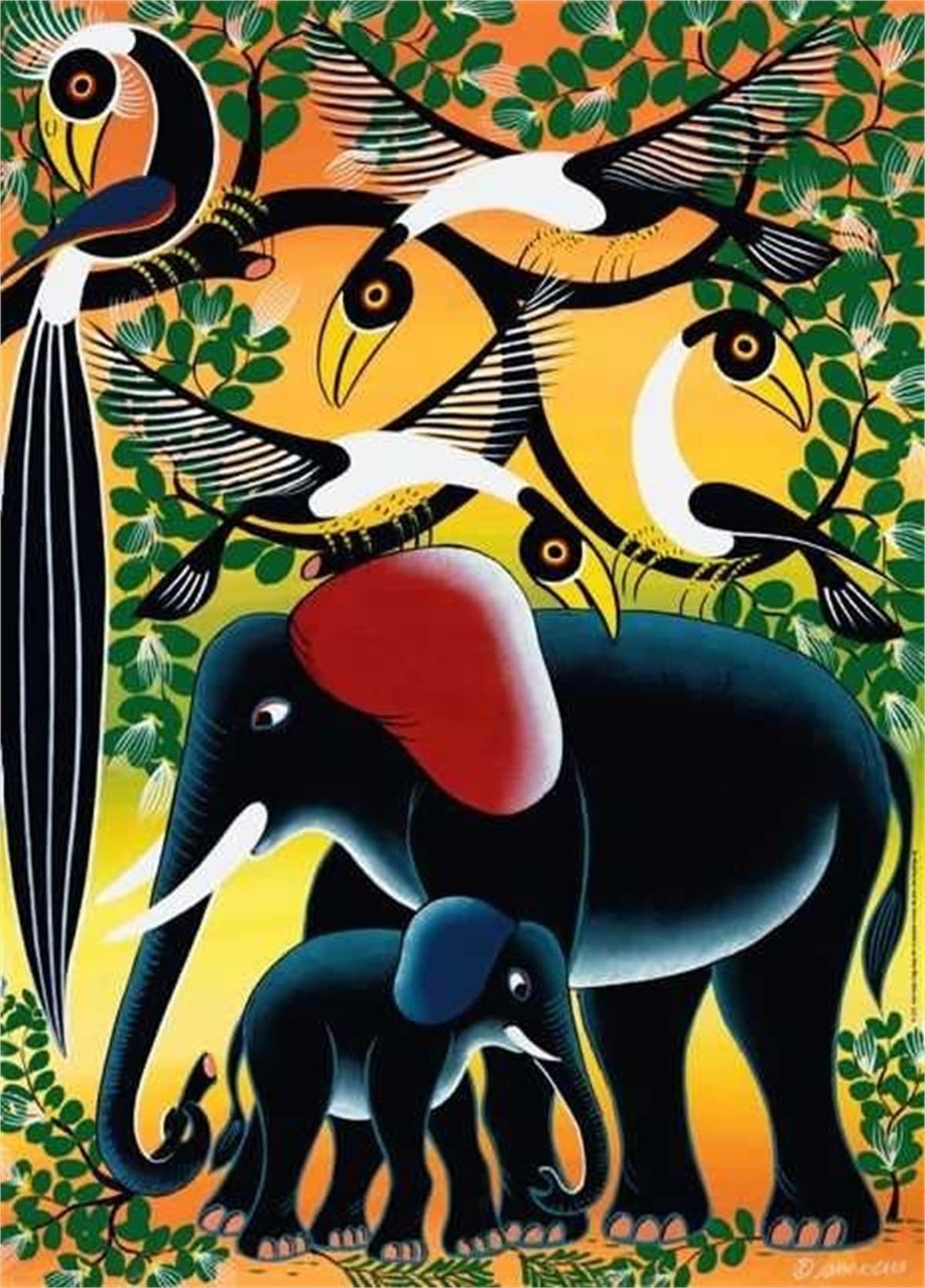 Heye Elephant Family 1000 Piece Tinga Tinga Jigsaw Puzzle