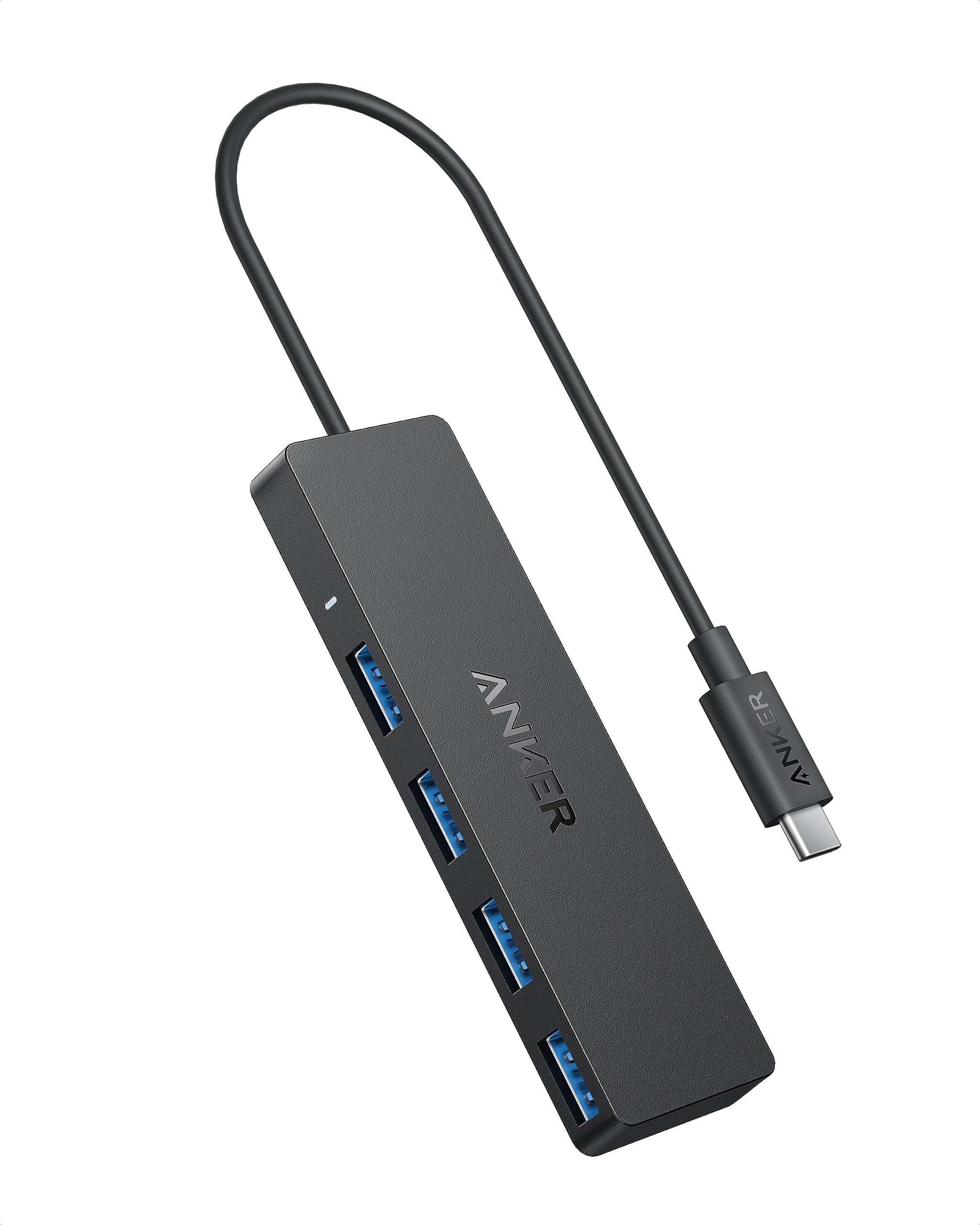 Anker USB C Hub 4 Ports, Multiple USB 3.0 Hub with 5Gbps Data Transfer, Extender for Type C Port Laptop, PC, Desktop and More (0.7 ft USB-C Connector, Charging Not Supported)