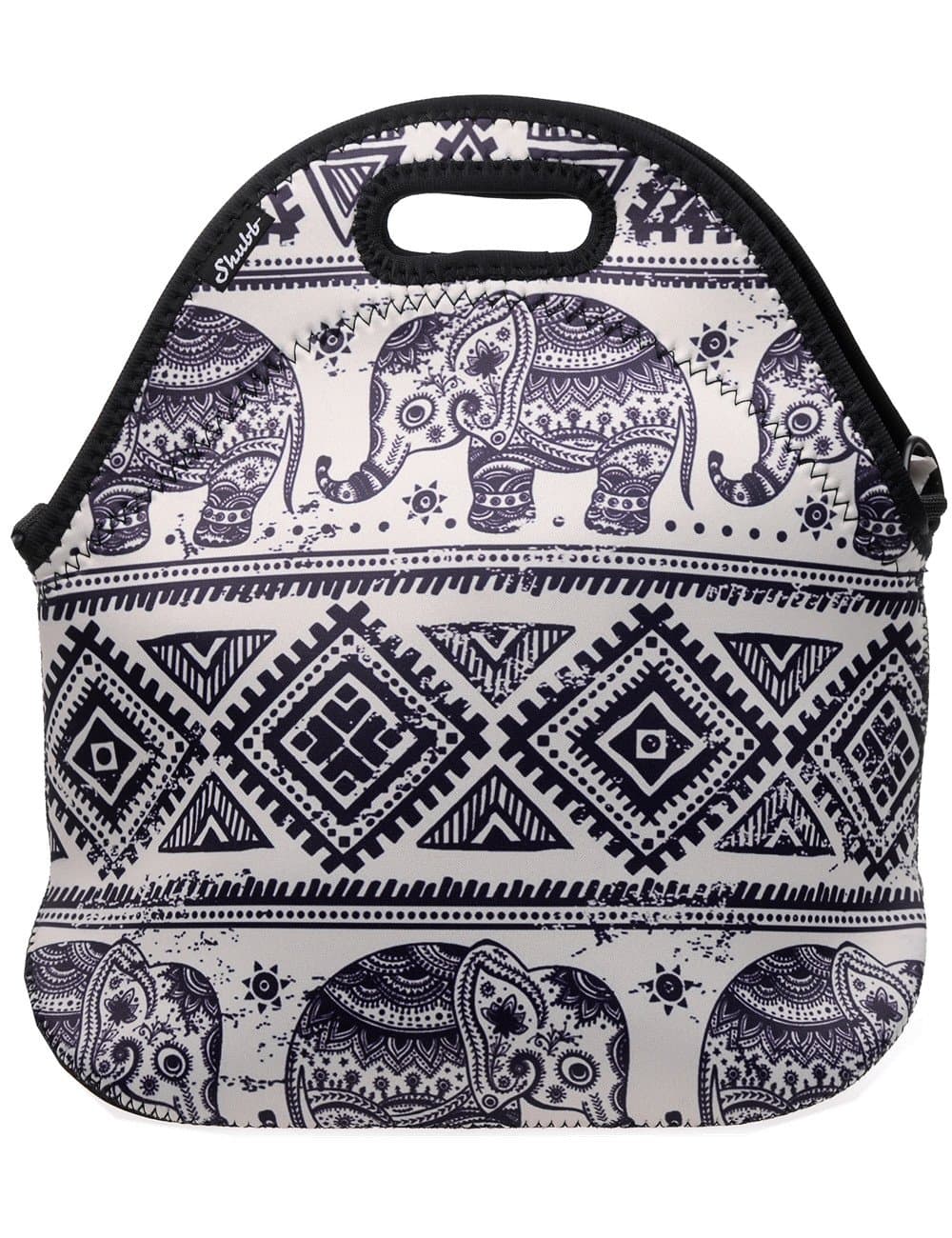 Shubb Lunch Bags, Insulated Lunch Bag, Neoprene Lunch Tote Boxes for Women Men Kids Boys Girls (Elephant)