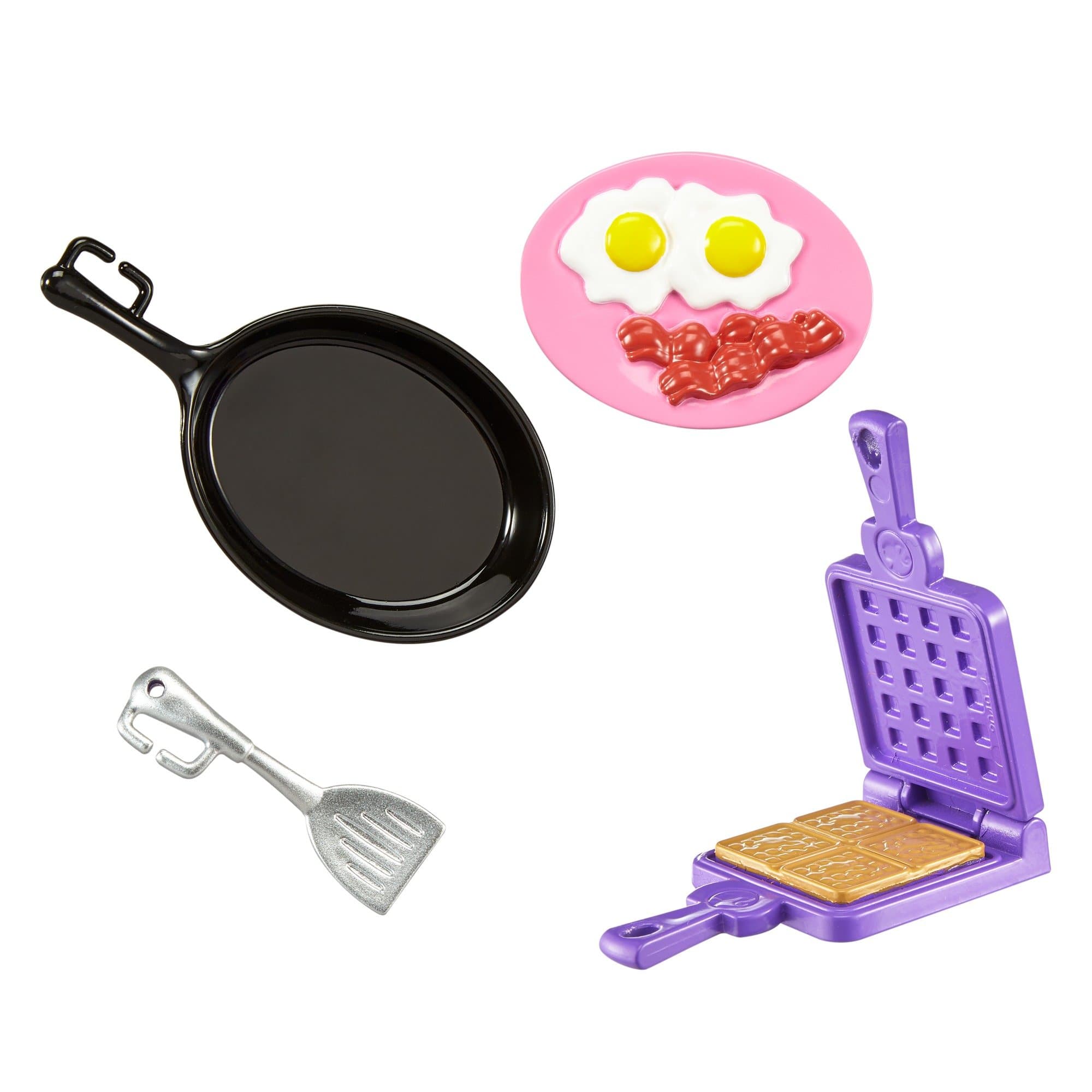 Mattel Barbie FHP70 Cooking & Baking Kitchen Utensil with Breakfast