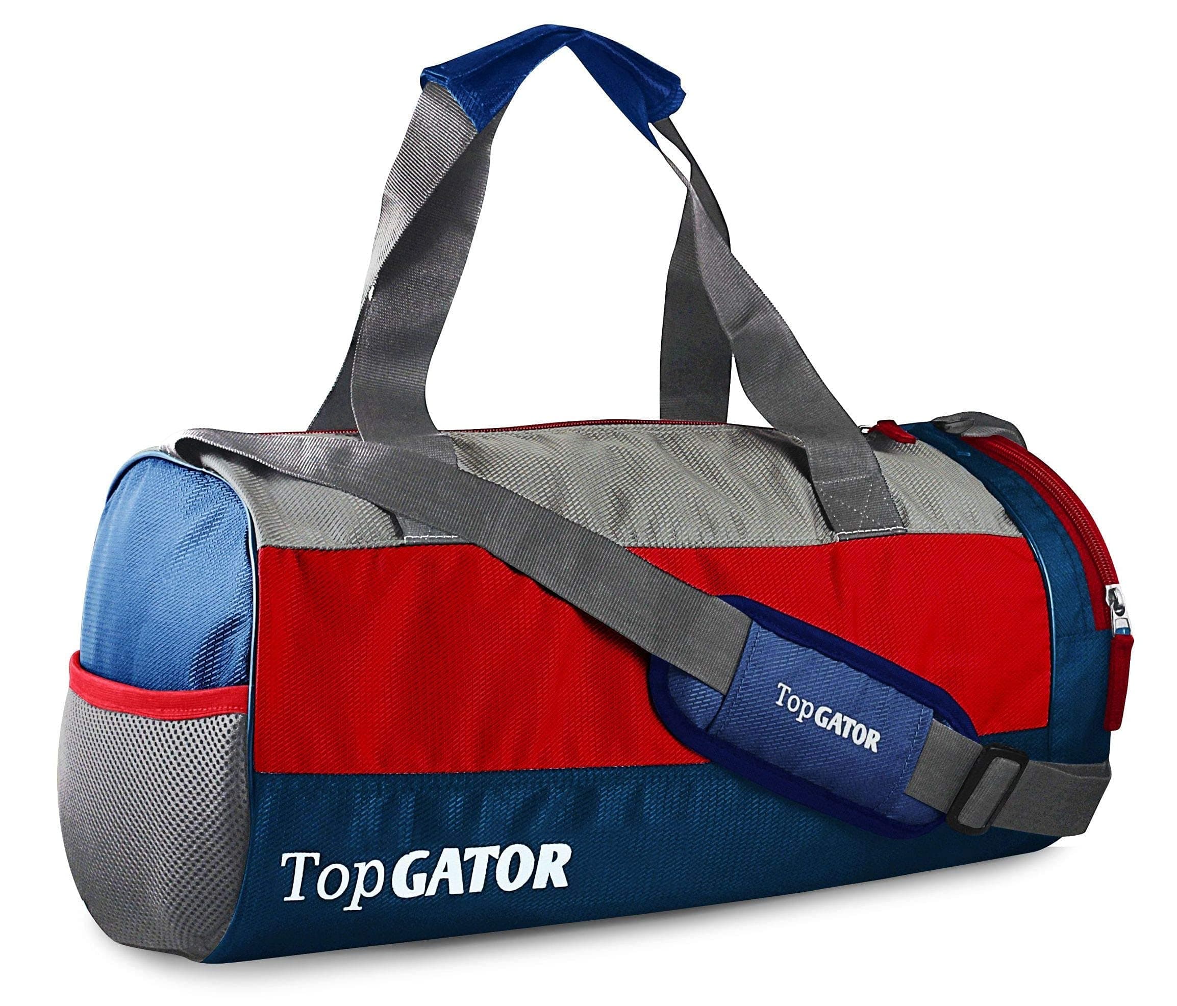 Polyester 10 inches Soft Gym Bag with Shoes Compartment - Multicolour