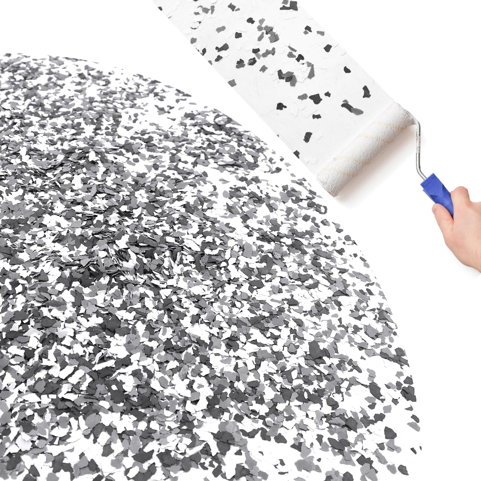 Epoxy Flakes，454g/ 1Lb Blend Decorative Color Chips Concrete Coatings Garage Epoxy Kit for Garage, Wall Interior and Exterior House Paint