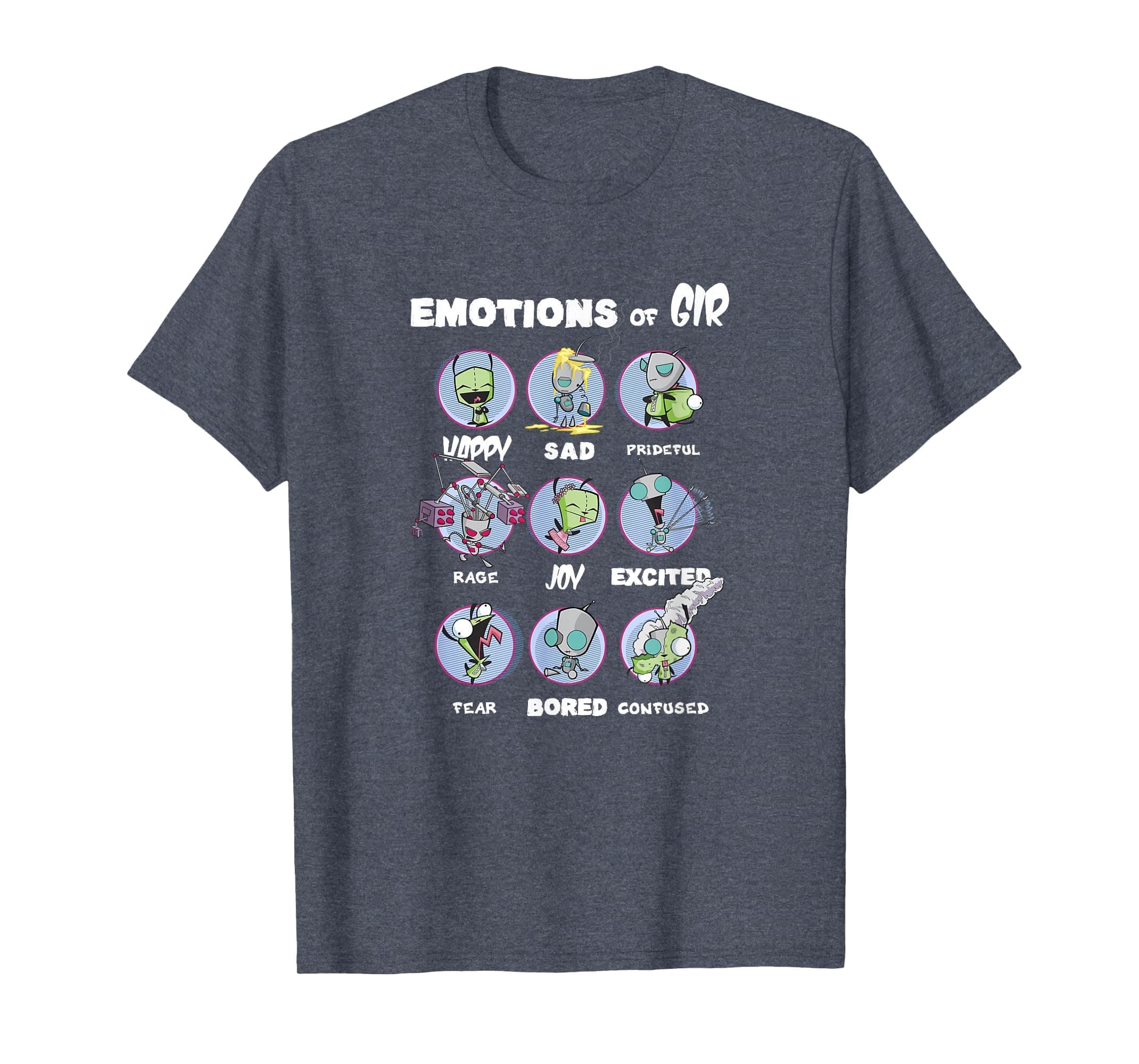 Invader Zim The Many Emotions of Gir T-Shirt