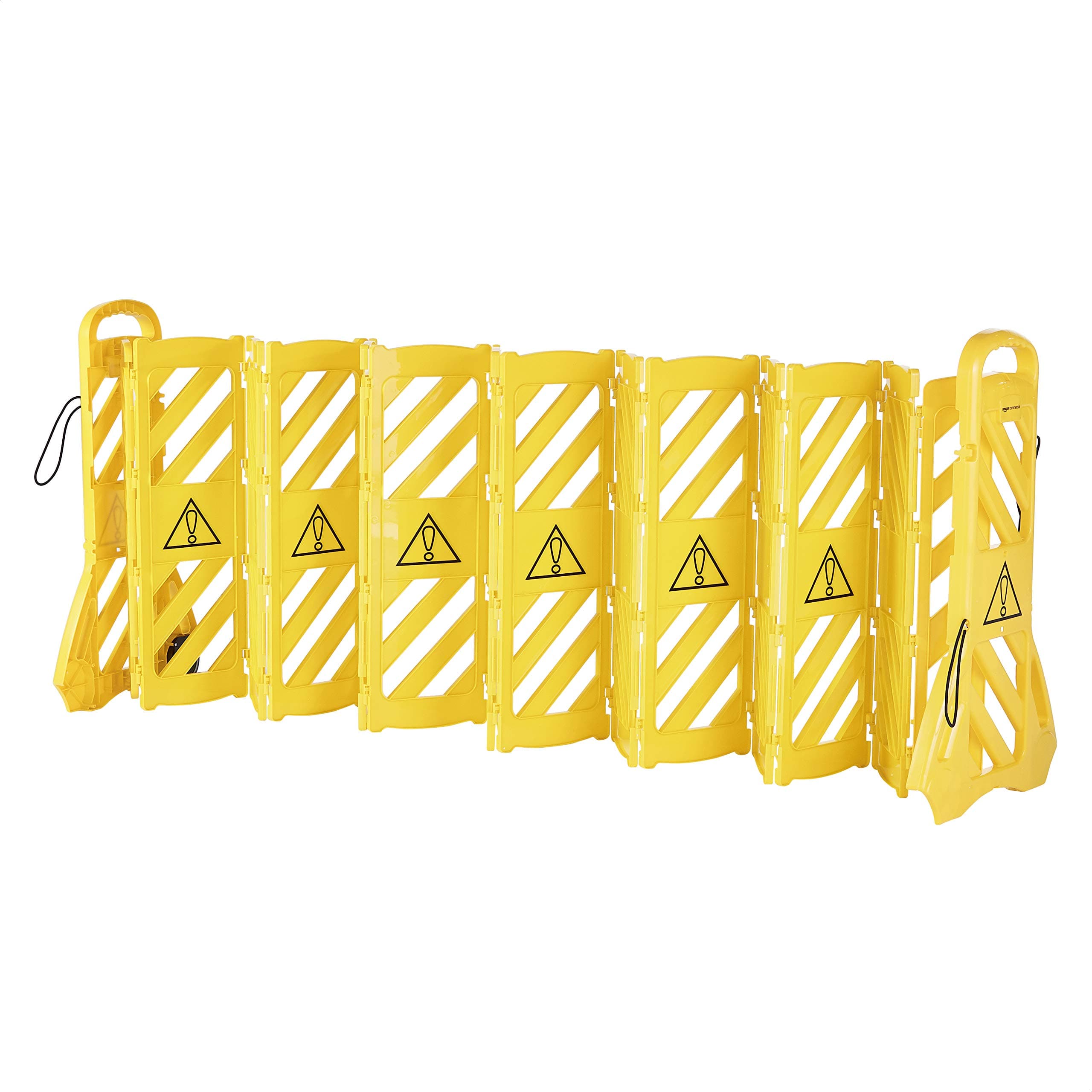 AmazonCommercial Expandable Mobile Barricade System, Yellow