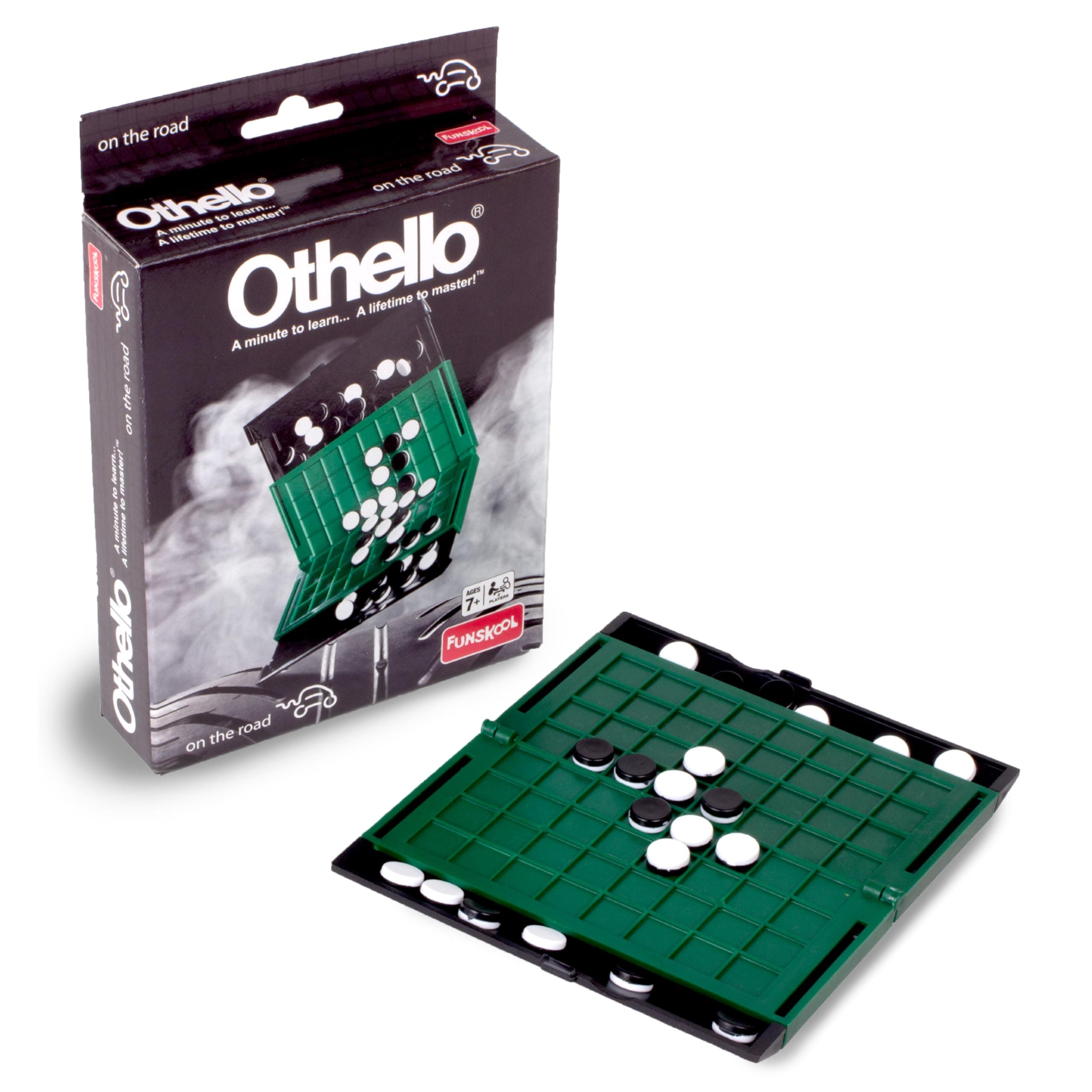 Funskool Games - Travel Othello, Strategy Game, Kids, Adults & Family, 2 Players, 8 and Above (Multicolor)