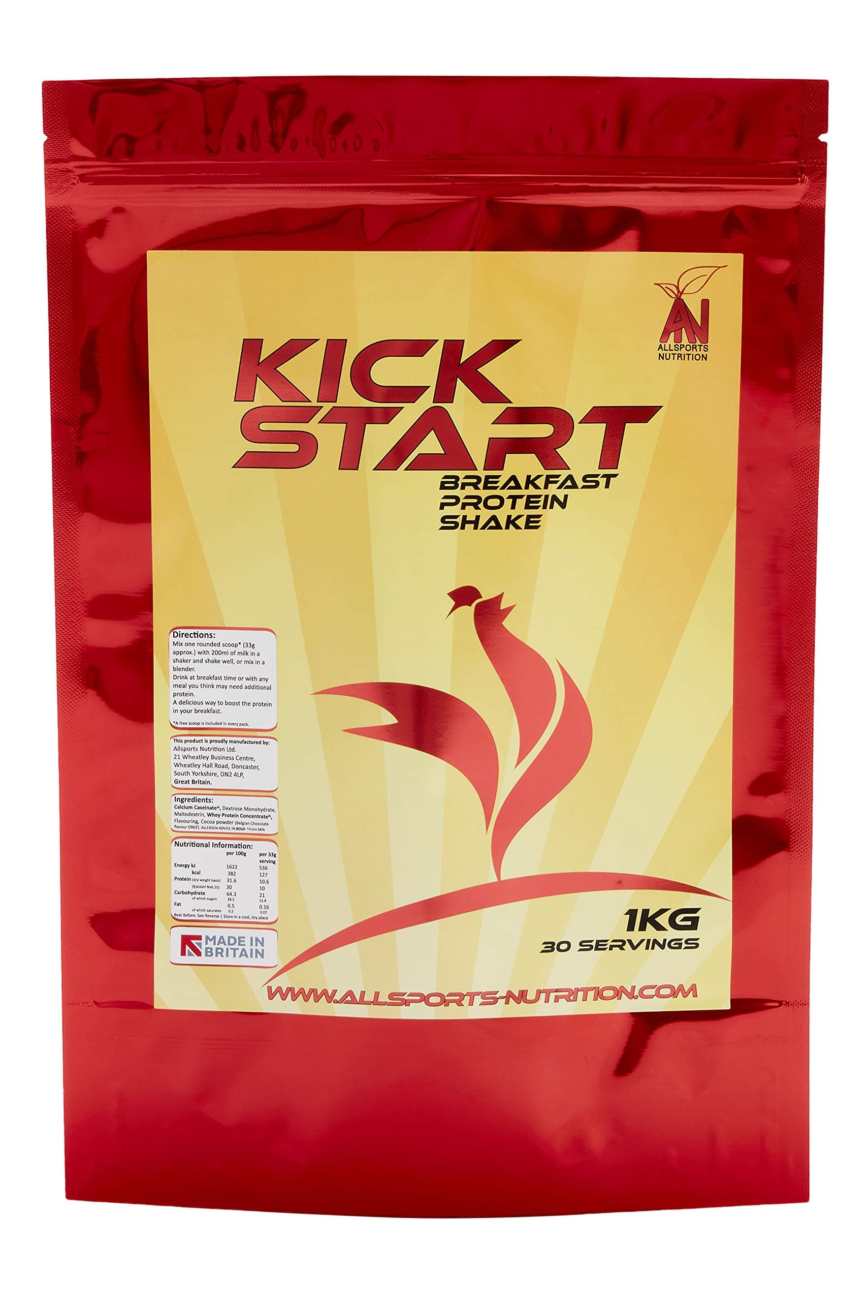 Kick Start Breakfast Shake (Banana, 1Kg (30 servings))