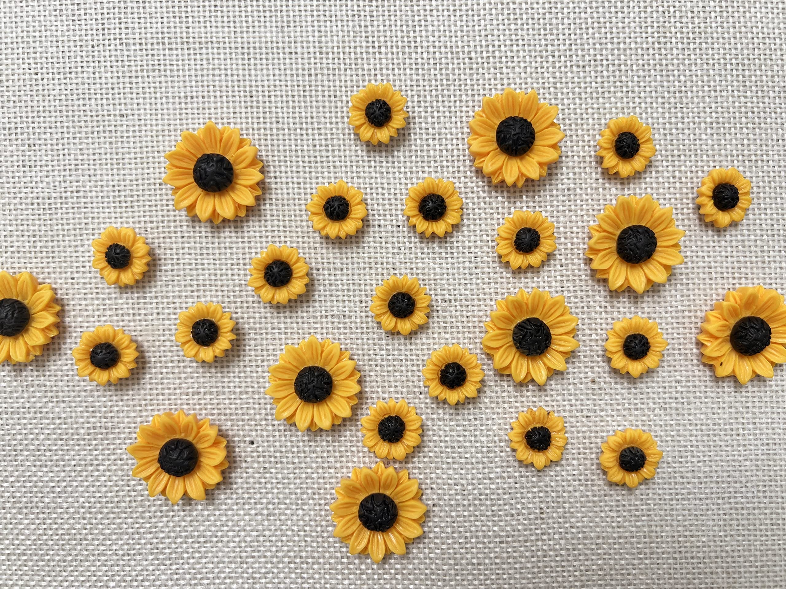 Sunflower Pushpins, 24pcs Sunflower Thumbtacks, Bulletin Board Tacks,Thumb Tack Decorative for CorkBoard, Office Organization or Home