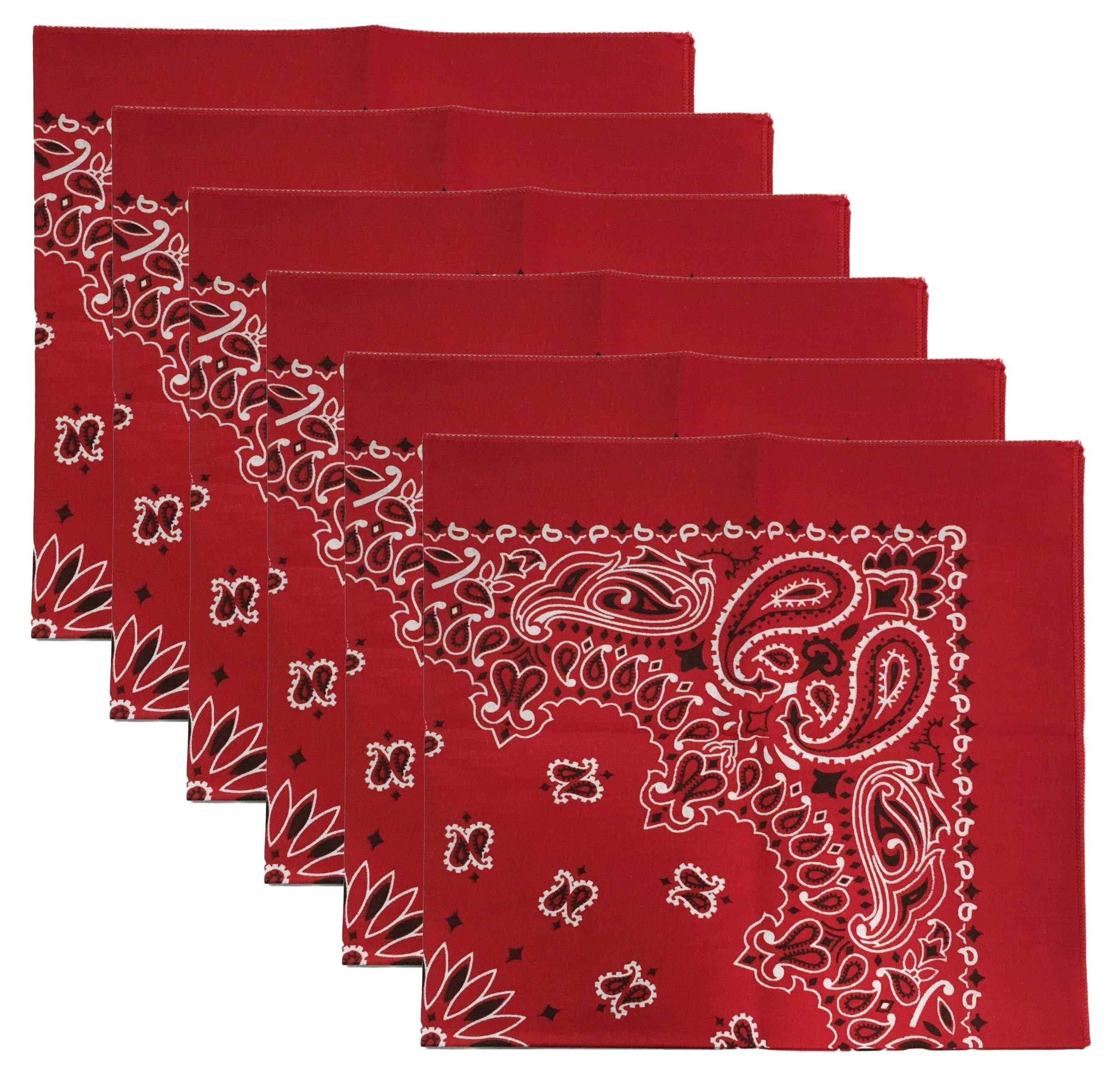 Essma ClothingUSA Made Military Army Trainmen Paisley 22 (Red (6 Pieces))