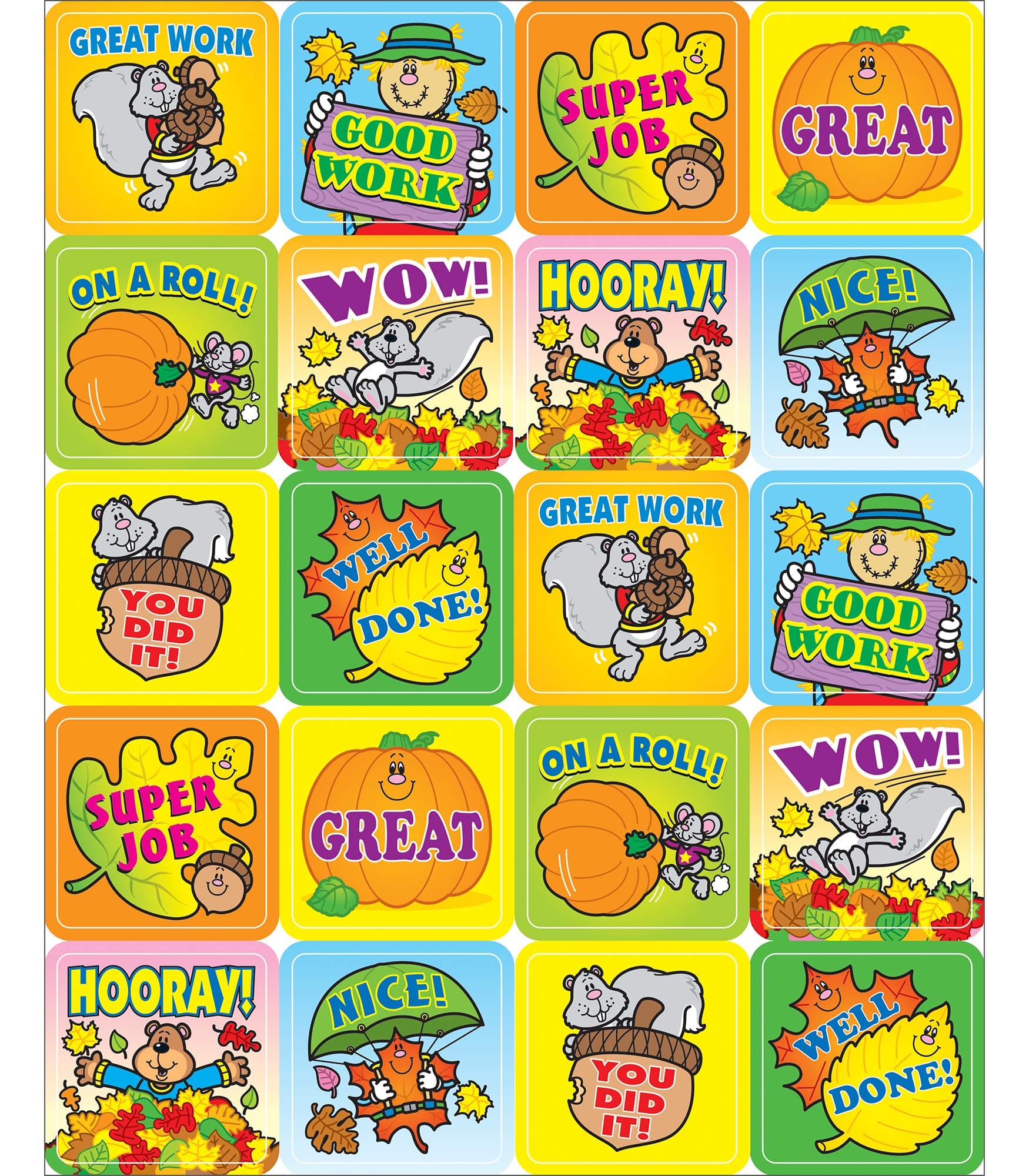 Carson Dellosa Fall Fun Motivational Stickers