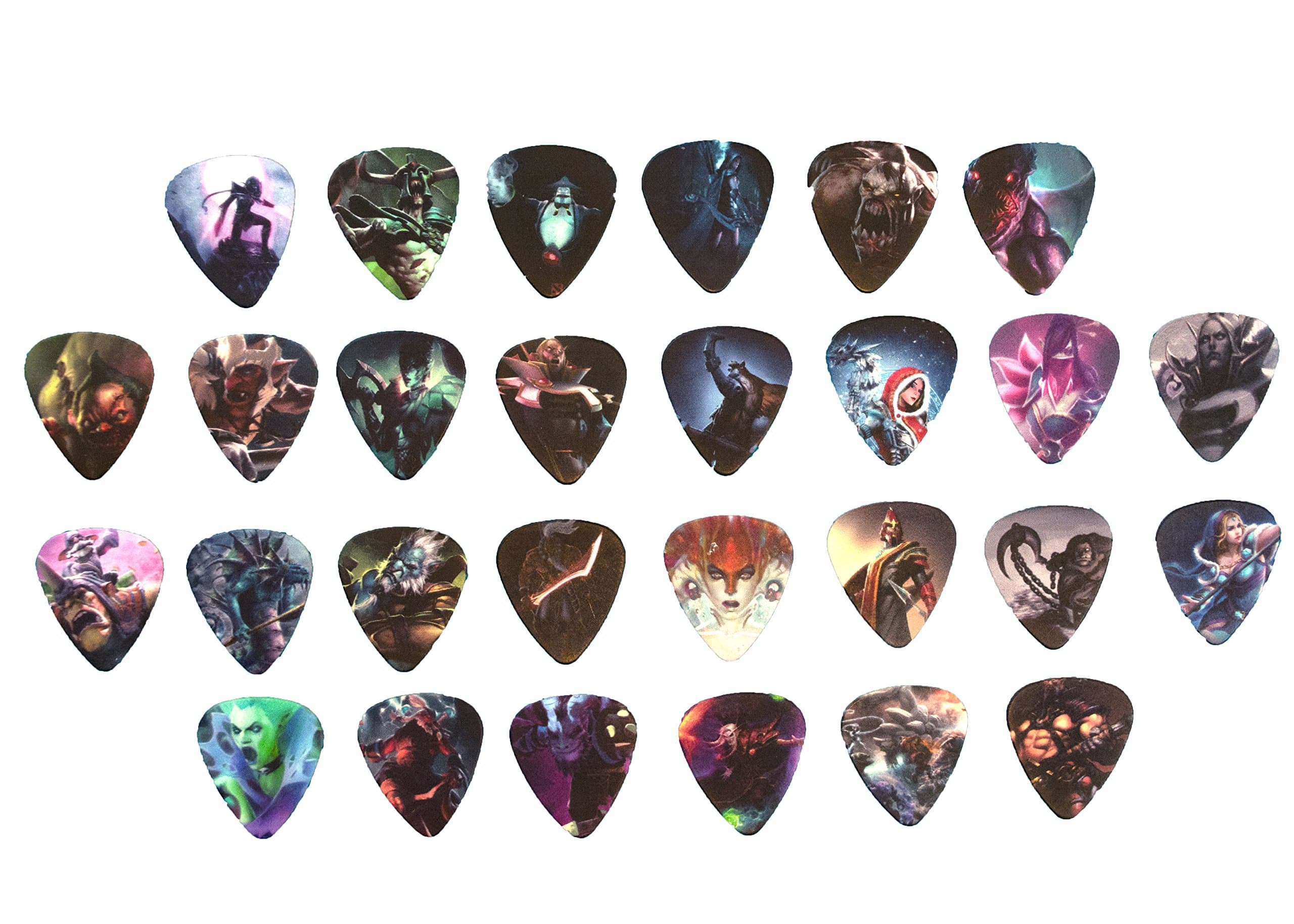 Fantasy Warriors Animated Artwork Vol 2 Medium Guitar Picks - 20 Qty