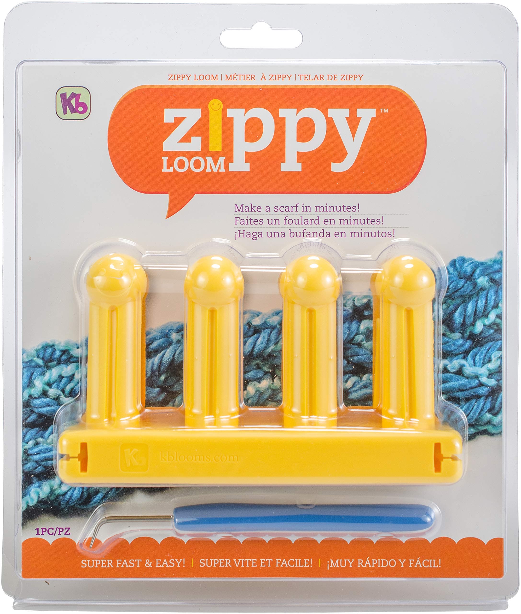 Authentic Knitting Board Zippy Loom, Yellow, KB6500