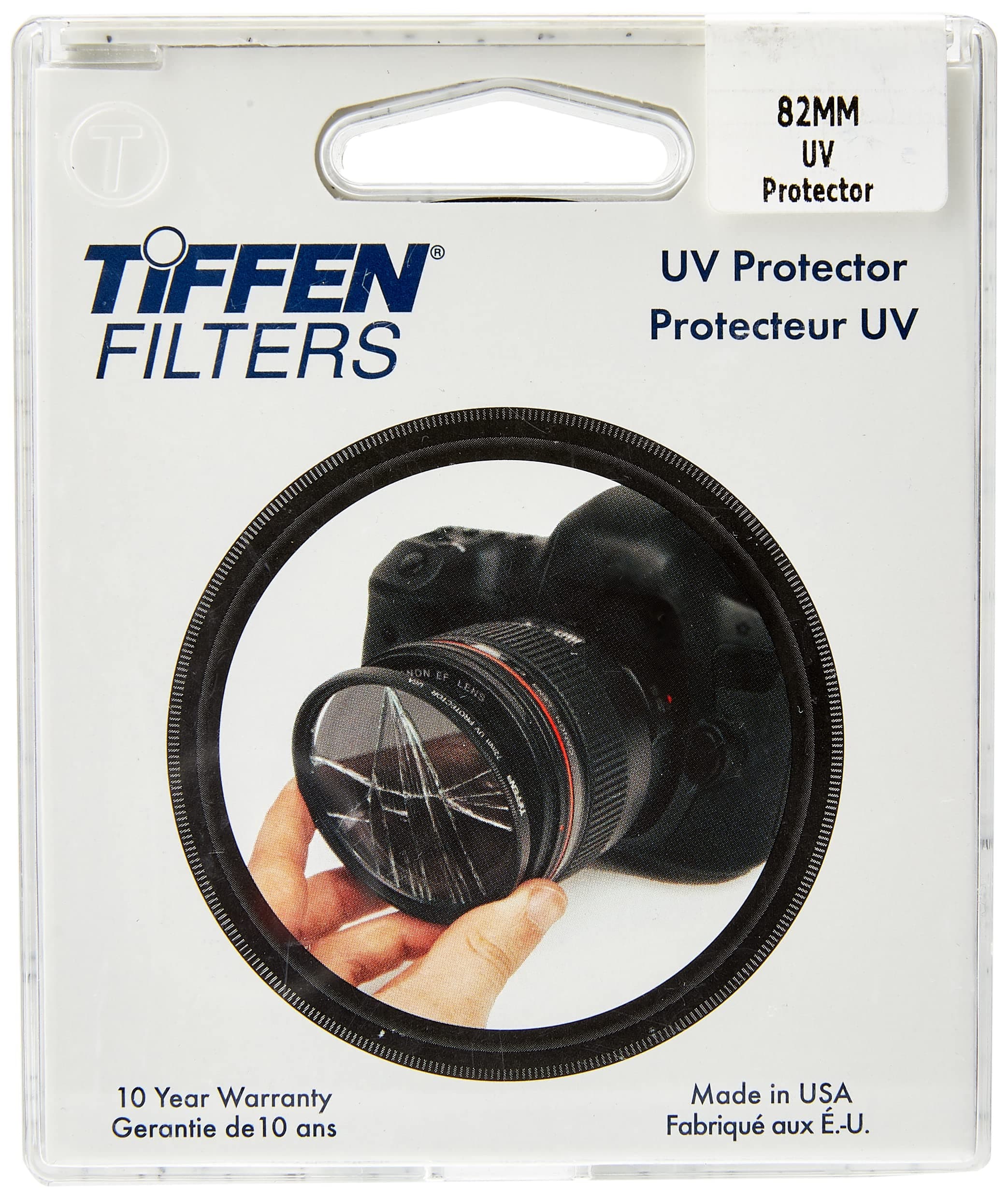 Tiffen 82UVP Slim 82mm UV Protection Filter for Camera Lens, Clear Optical Glass, Impact Resistant