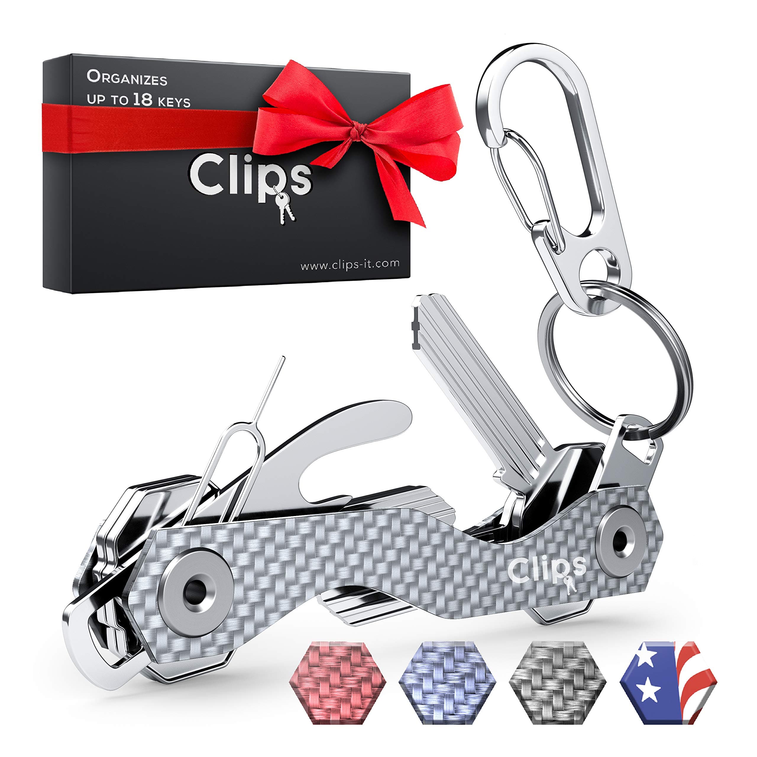 Silver Clips Key Organizer
