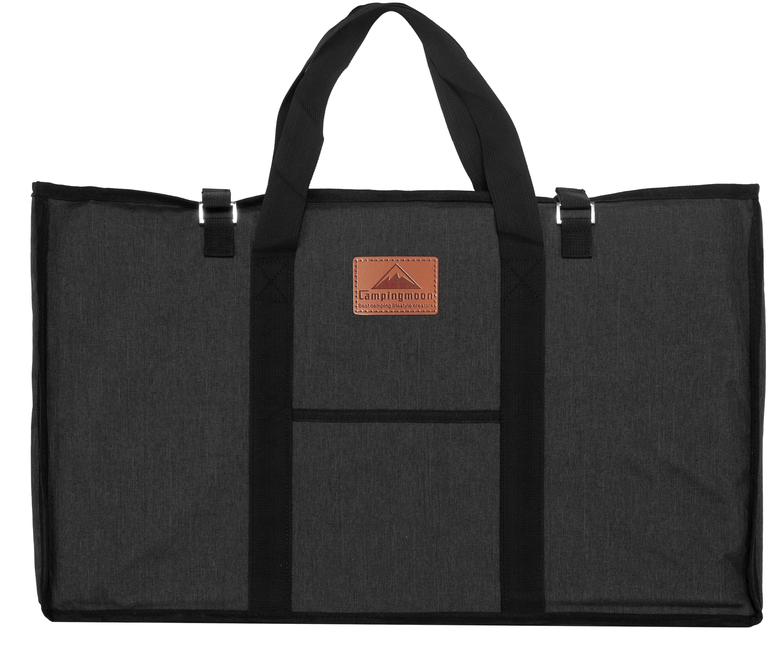 camping moonCAMPINGMOON 25.2"x15.2" Storage Bag with Inside Cushioning Material for Outdoor Folding Rack Table Carrying Bag Gray B-230-H