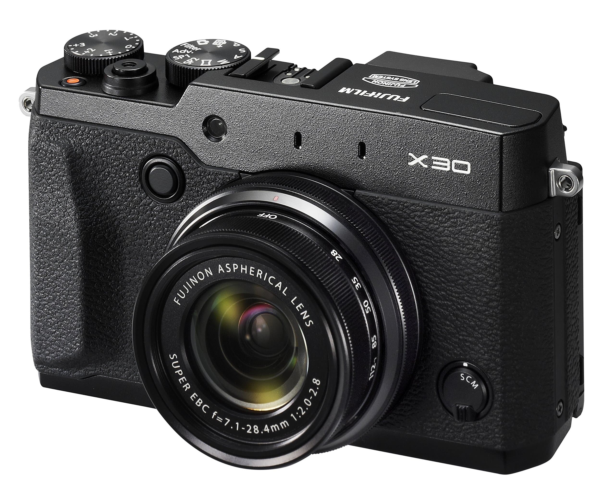 Fujifilm X30 Digital Camera - Black (12MP, 4x Optical Zoom)
