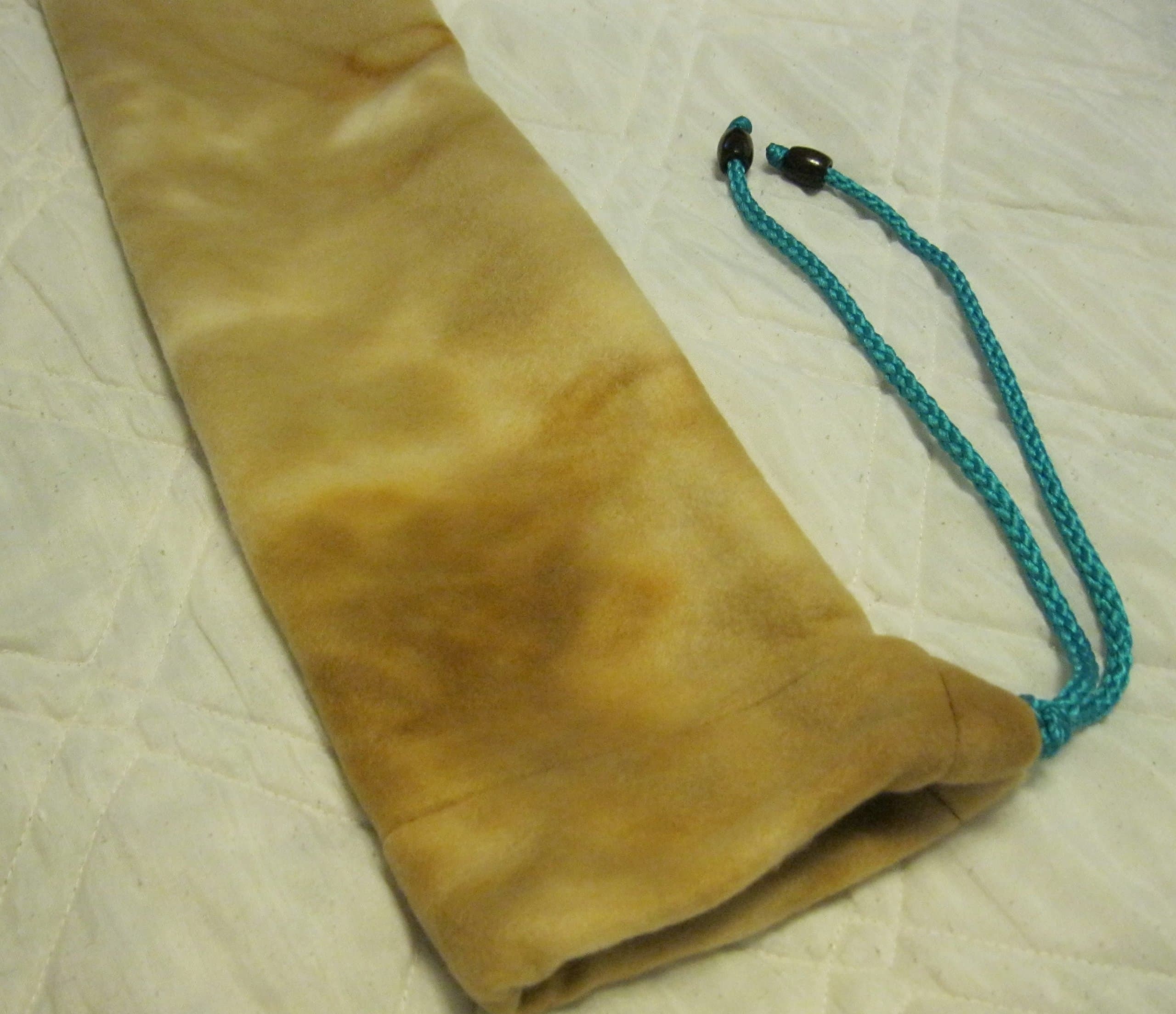 Native American Flute Bag - Beautiful earth tone Fleece - handmade