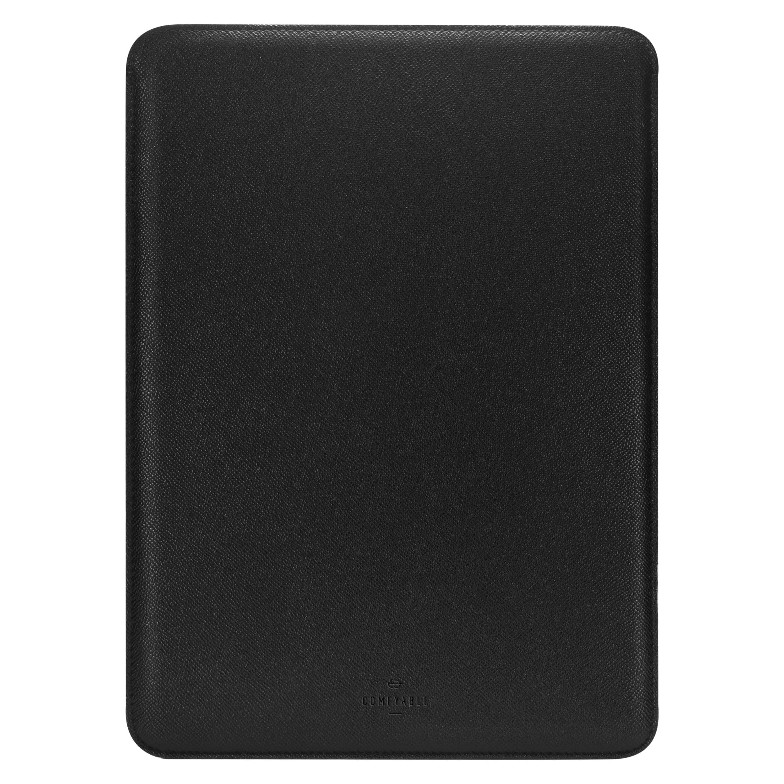 Comfyable Slim Laptop Sleeve 16 Inch Compatible for MacBook Pro 16-Inch M4 M3 M2 Pro/Max 2024, Faux Leather Protective 16-in Mac Cover Case, Black