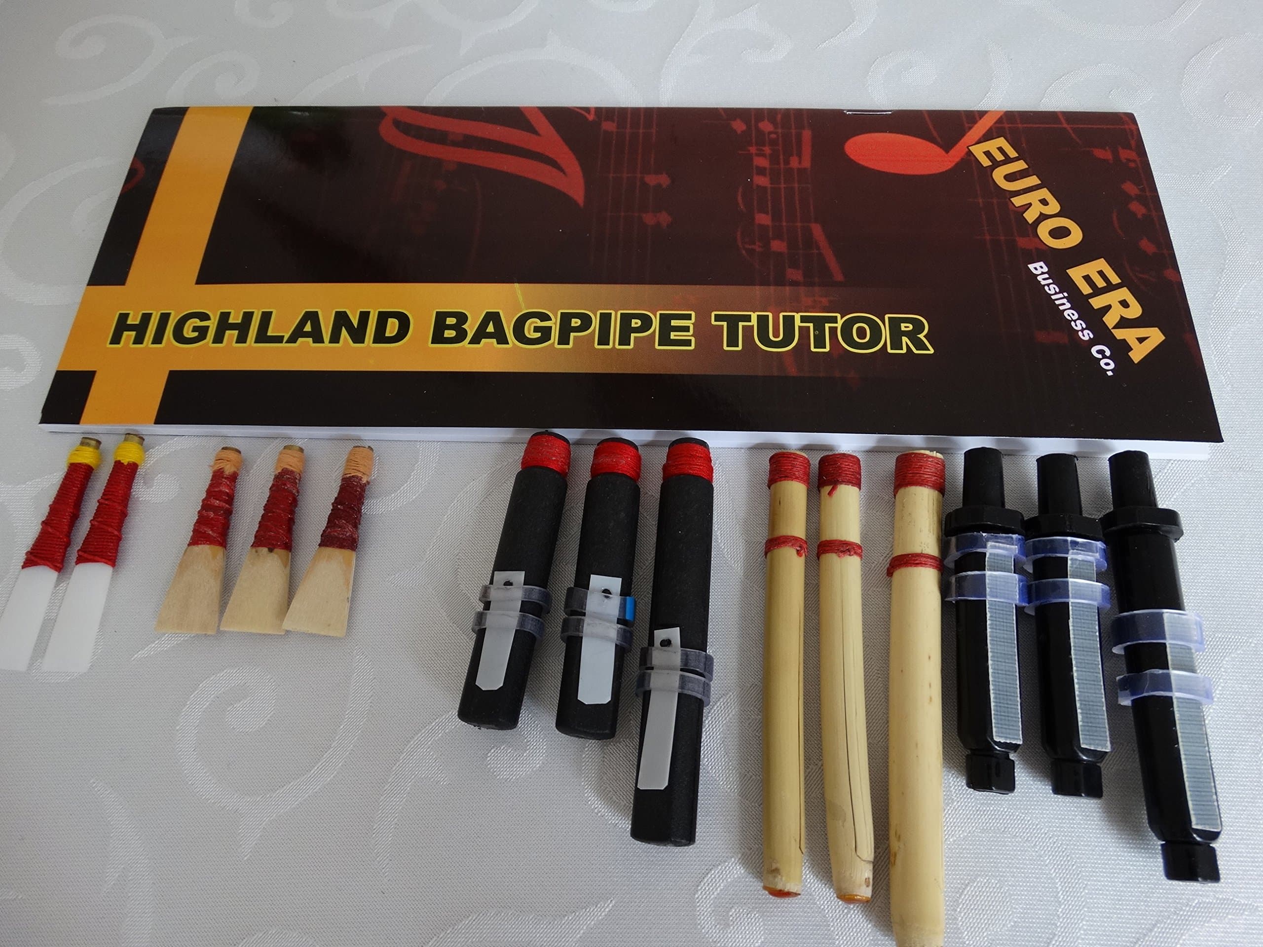 Scottish Bagpipe Drone & Reeds Set with Tutor Book