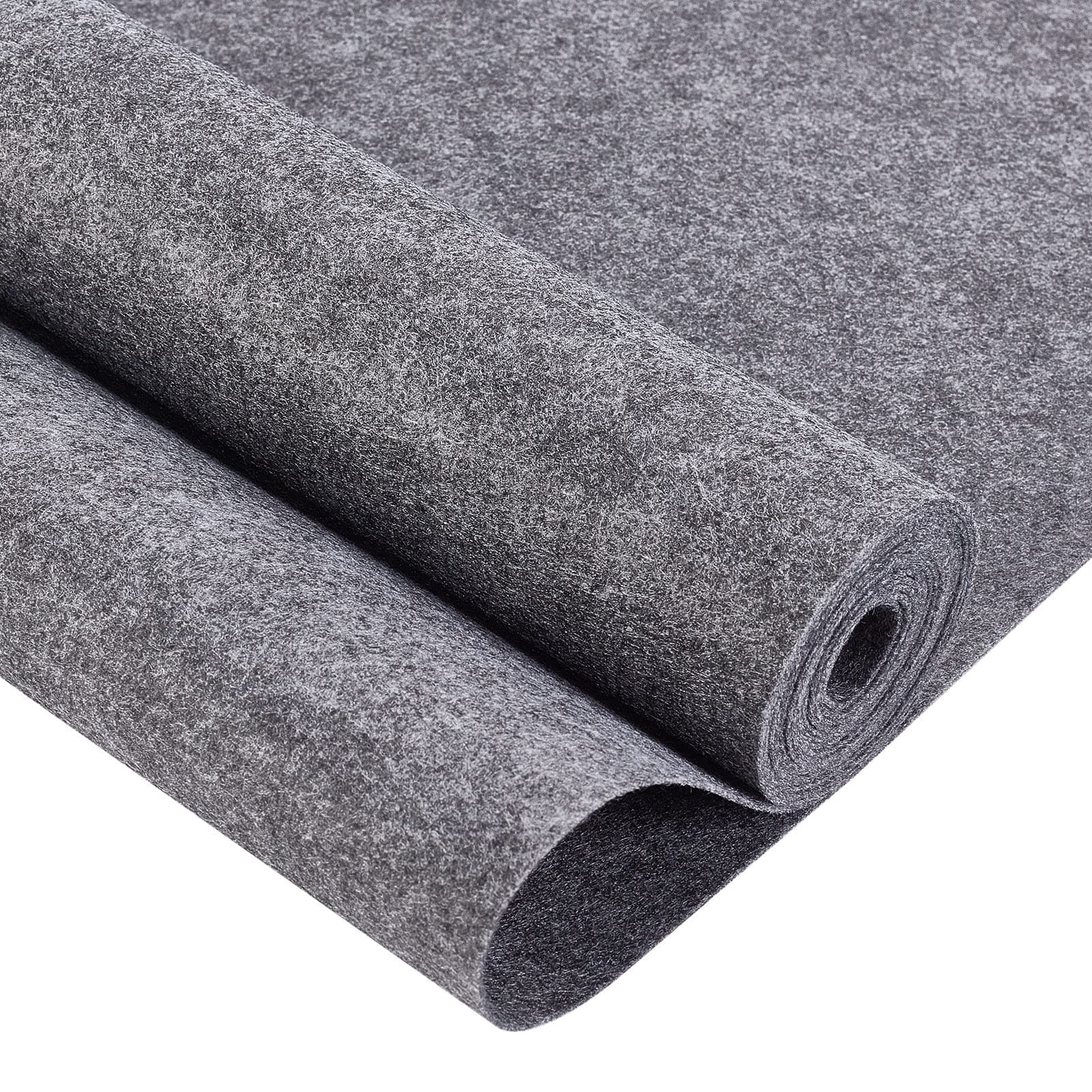 BENECREAT 3mx40cm/118x15.75 Inch Dark Gray Felt Fabric Sheet Nonwoven Felt Roll Padding Felt Fabric for Cushion, DIY Craft, Patchwork Sewing, 0.9mm Thick