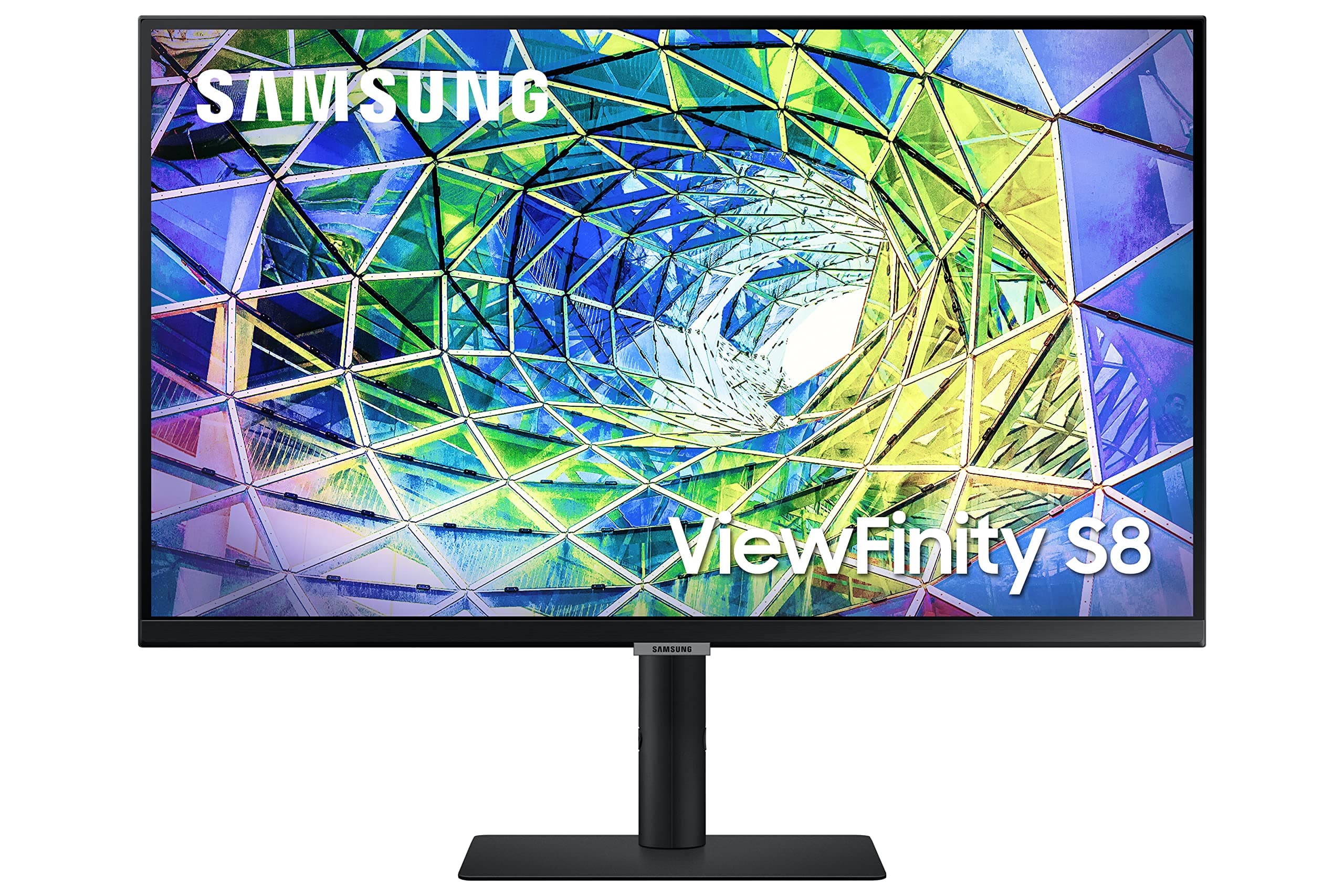 SAMSUNG S80A Computer Monitor, 27 Inch 4K , Vertical , USB C , HDR10 (1 Billion Colors), Built-in Speakers (LS27A800UNNXZA),Black