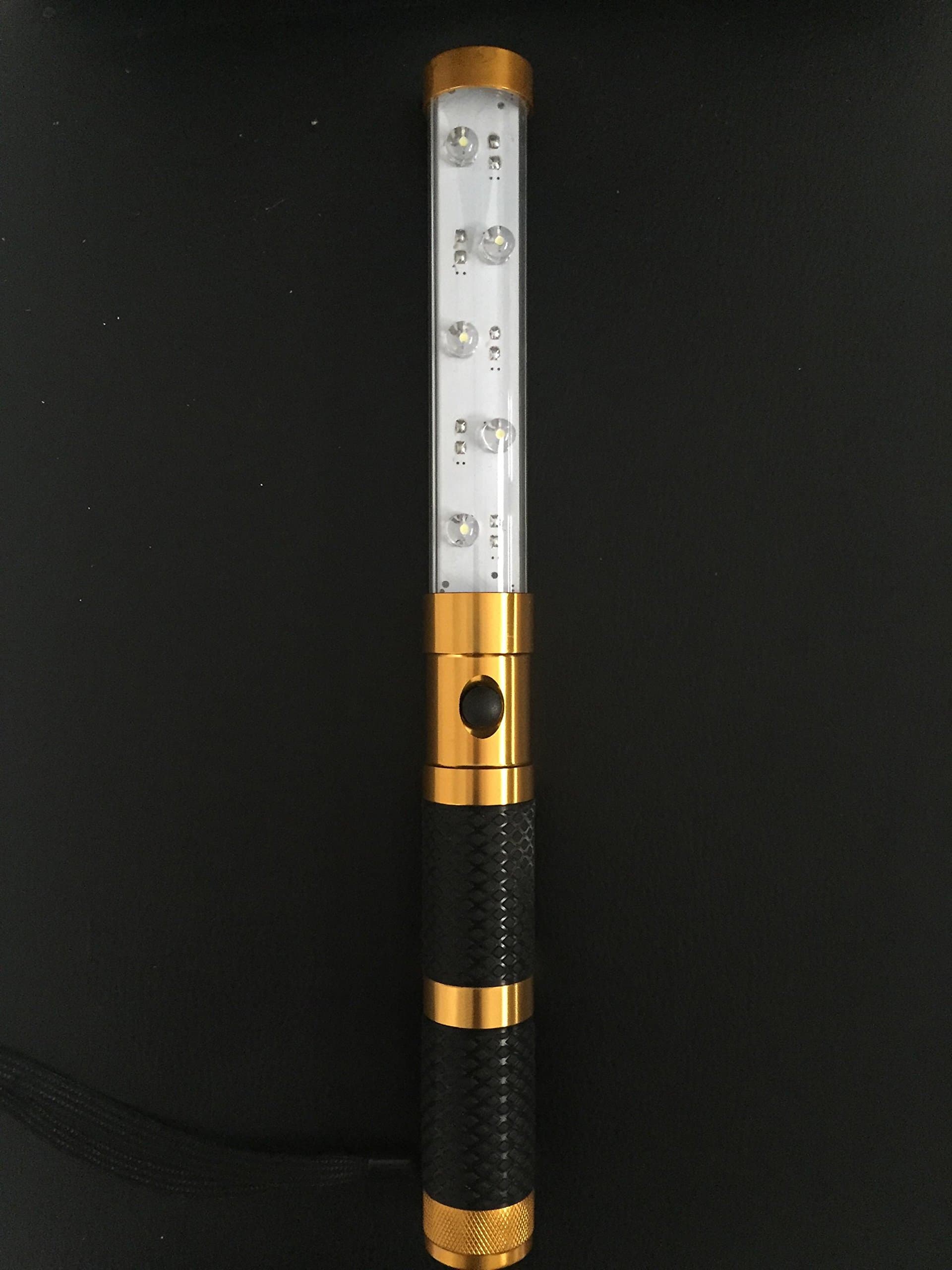 GOLD LED STROBE BATON for VIP Champagne Bottle Service Handheld Flashlight Sparkler