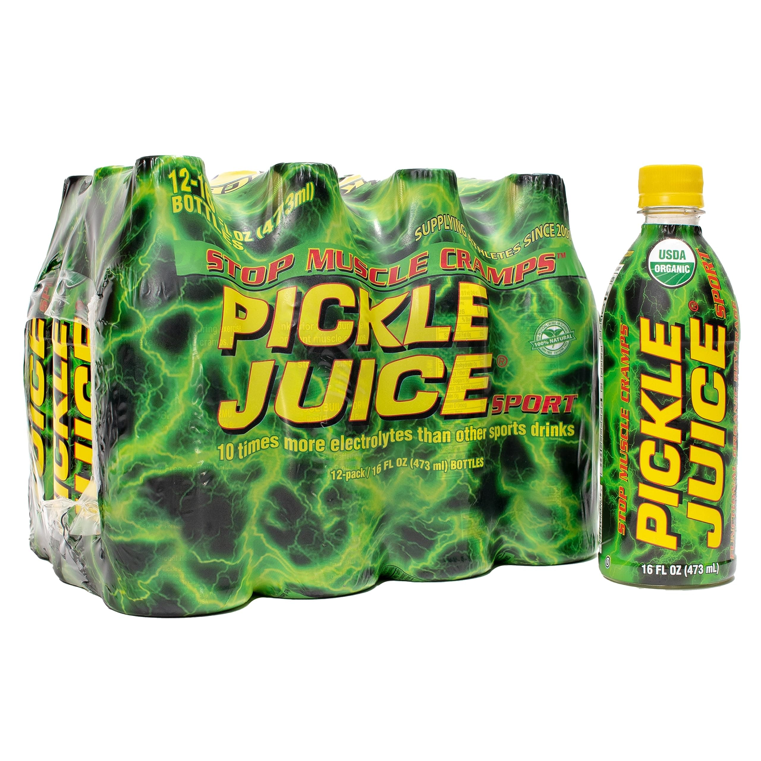 12 pack of 473mL Pickle Juice Sport